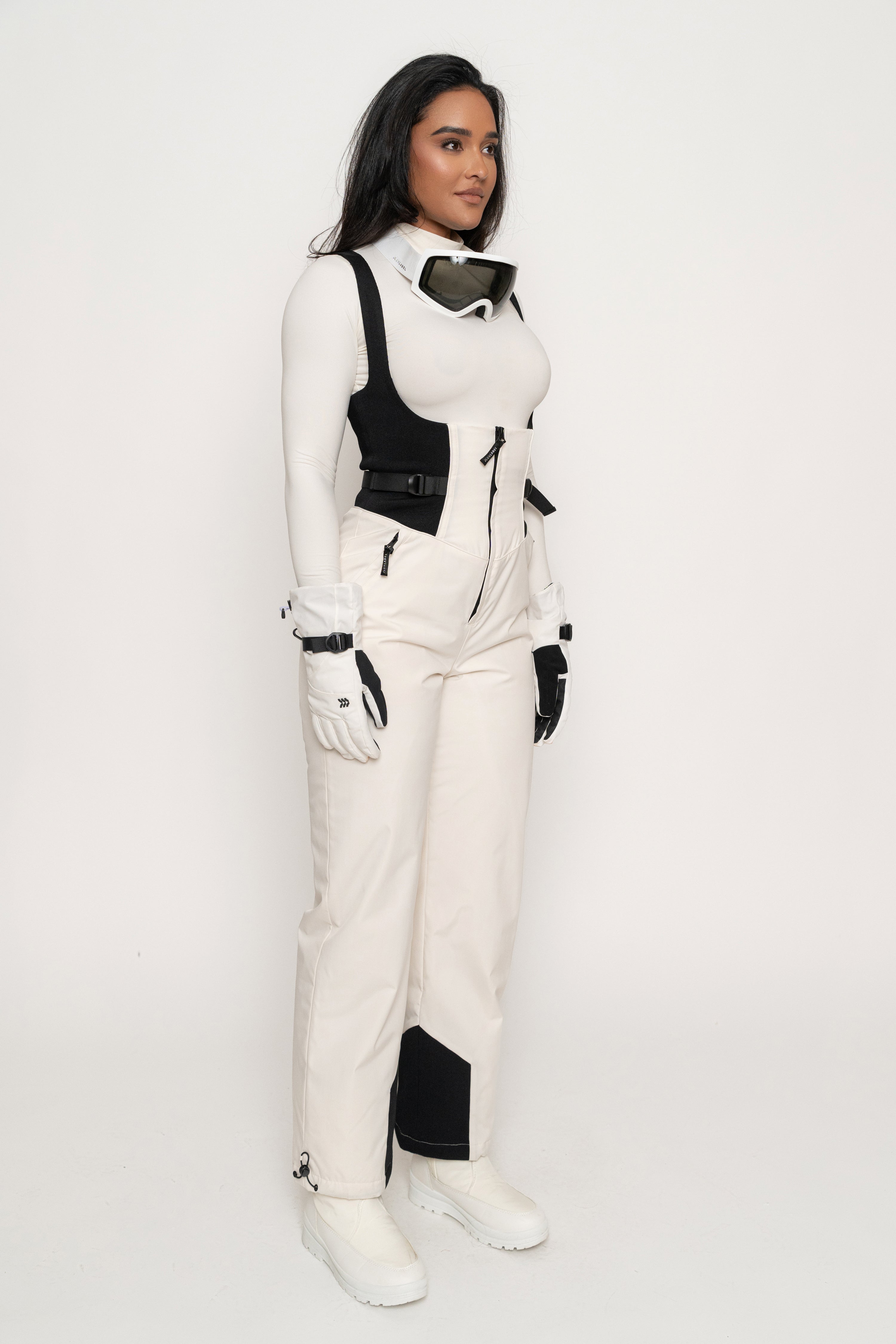Ivory/Black Highland Jumpsuit - JLUXLABEL