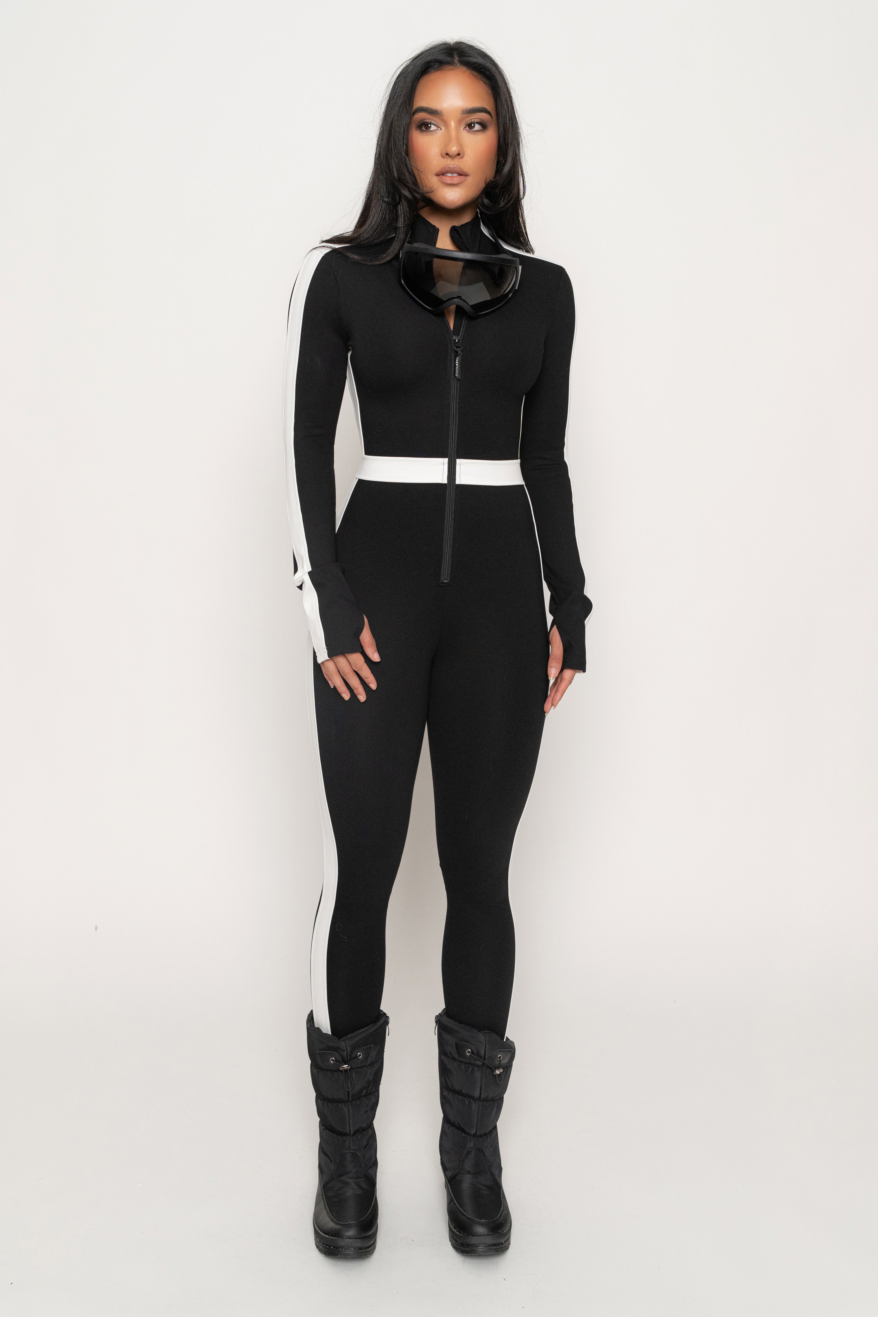 Black Off Limits Zipper Jumpsuit - JLUXLABEL