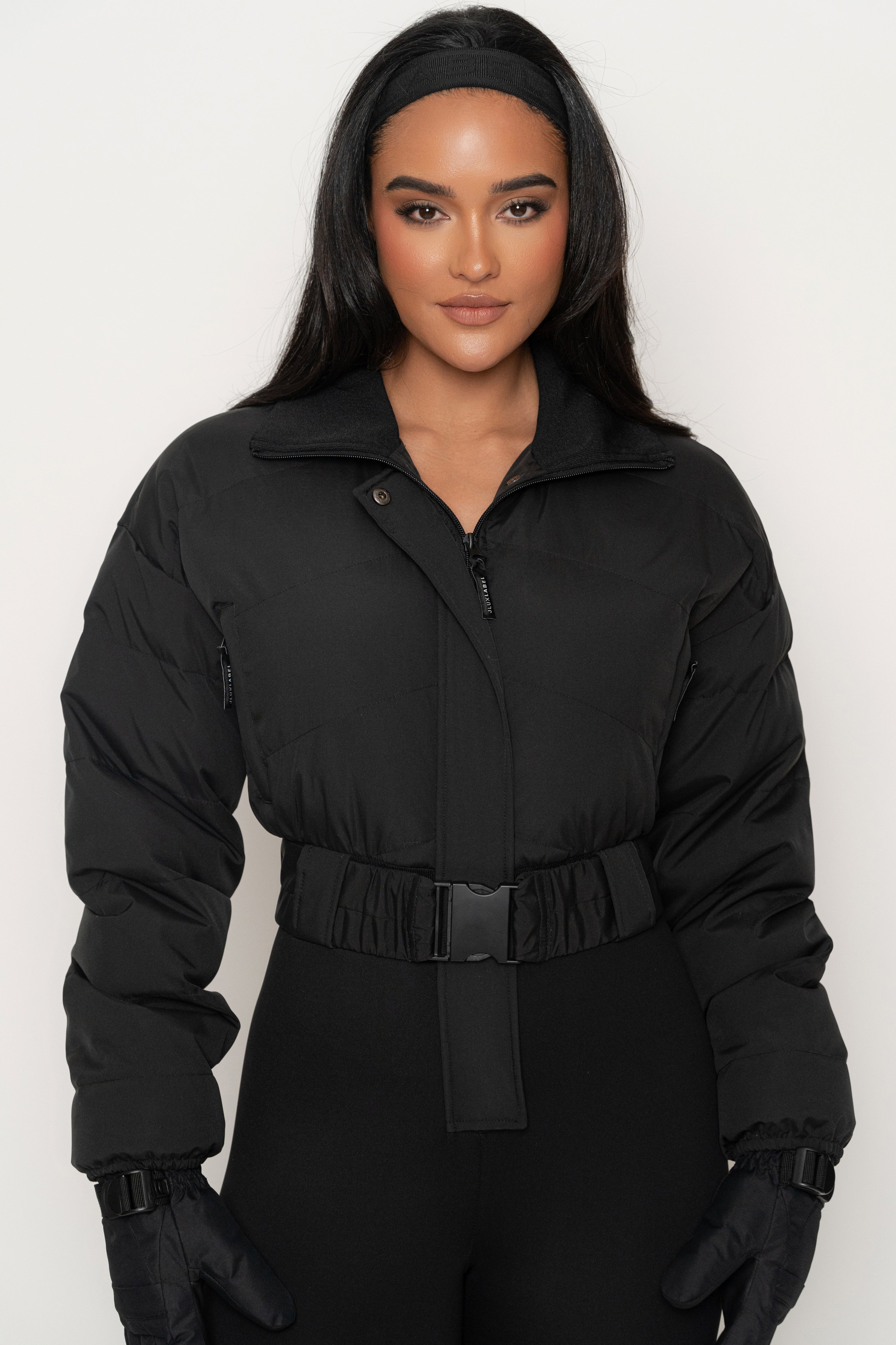 Black In Motion Nylon Jumpsuit - JLUXLABEL