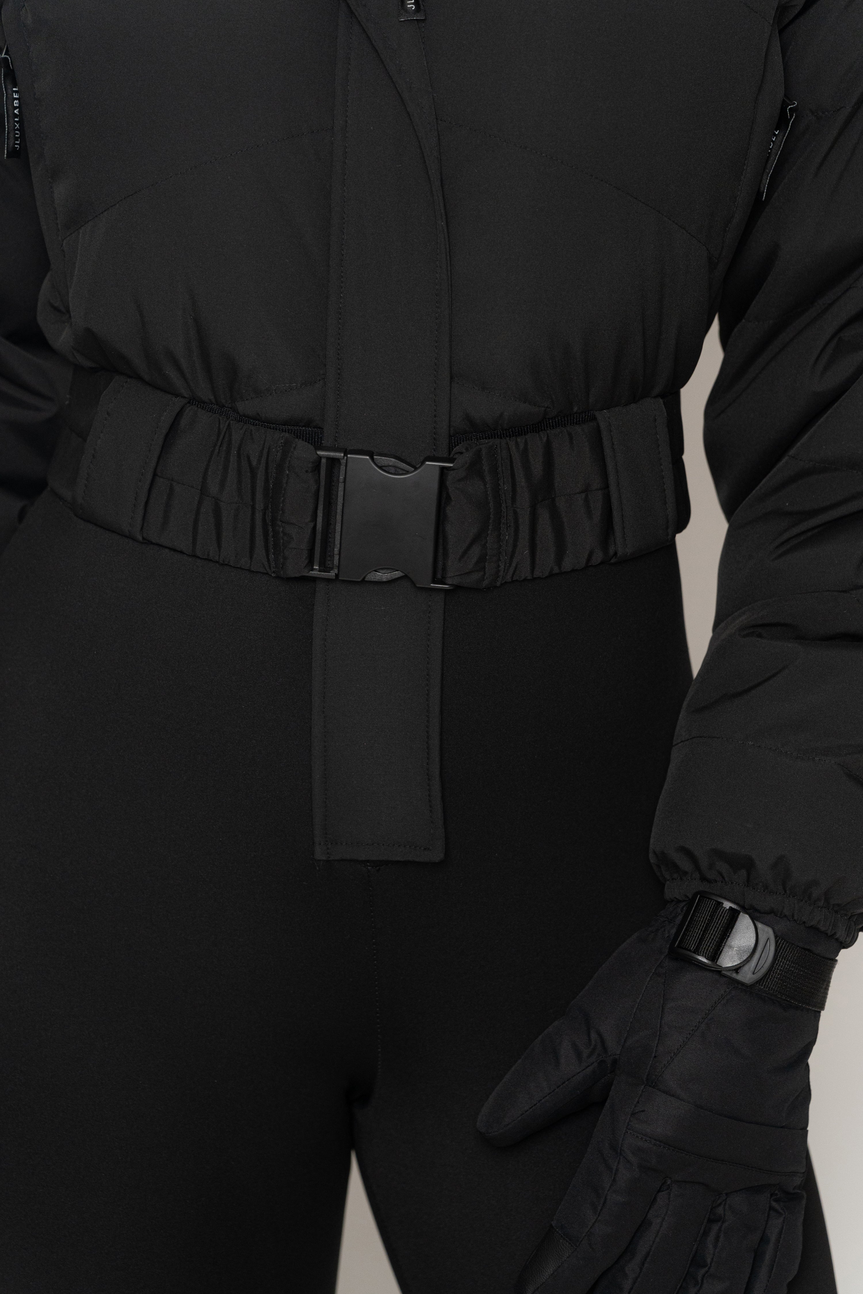 Black In Motion Nylon Jumpsuit - JLUXLABEL