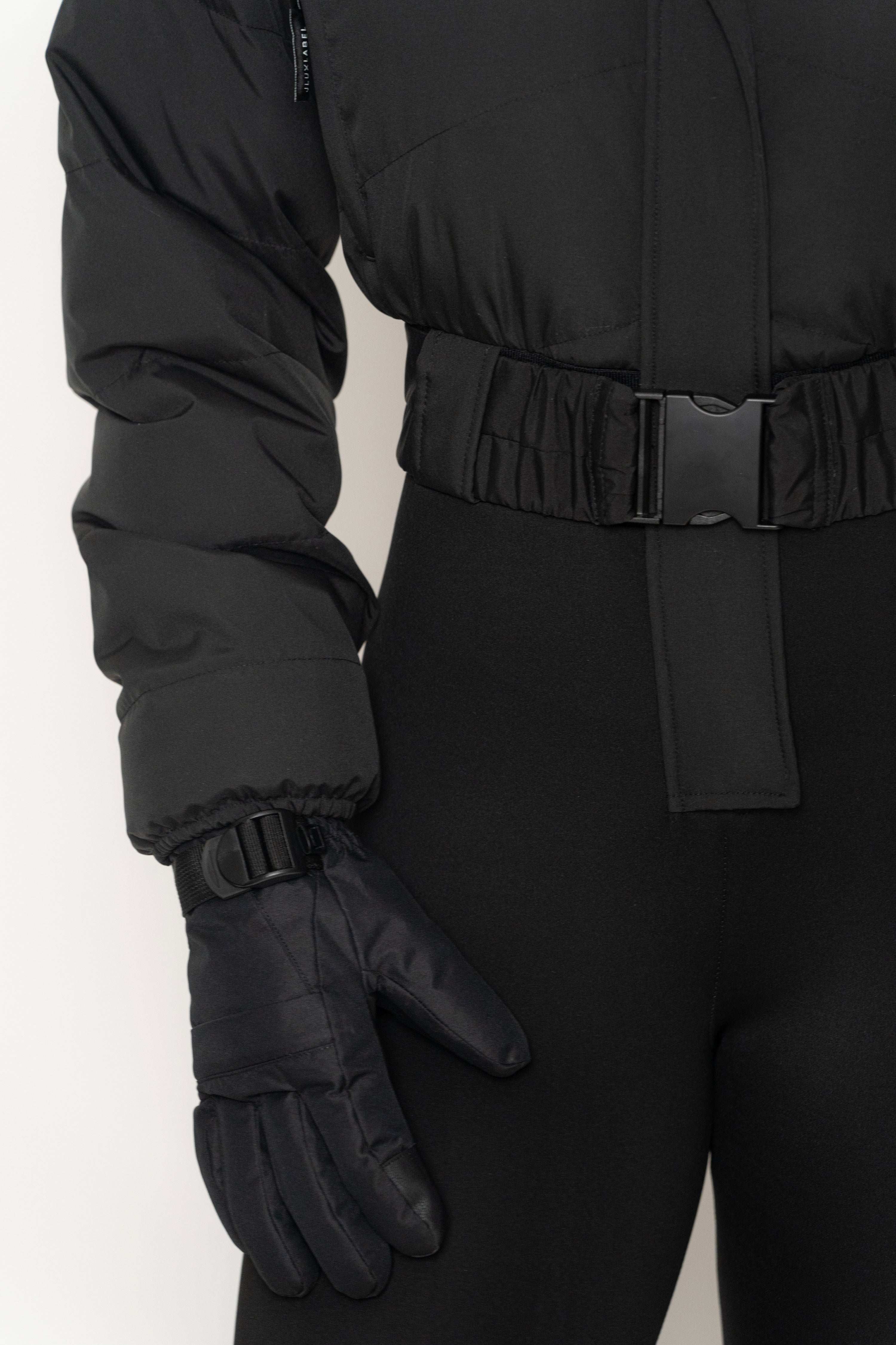 Black In Motion Nylon Jumpsuit - JLUXLABEL
