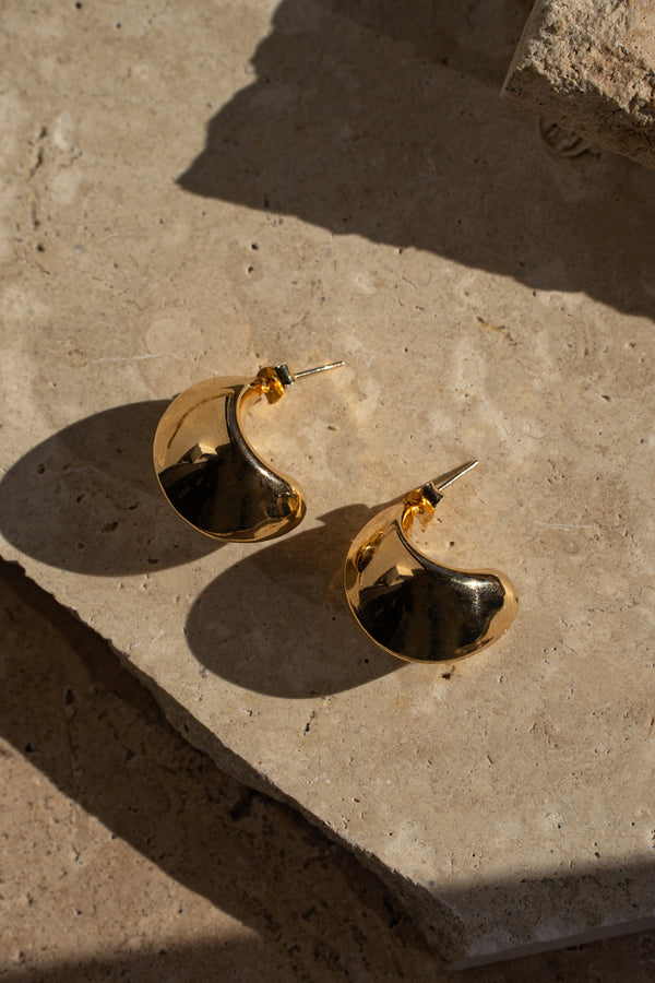 Gold Magnus Earrings - JLUXLABEL