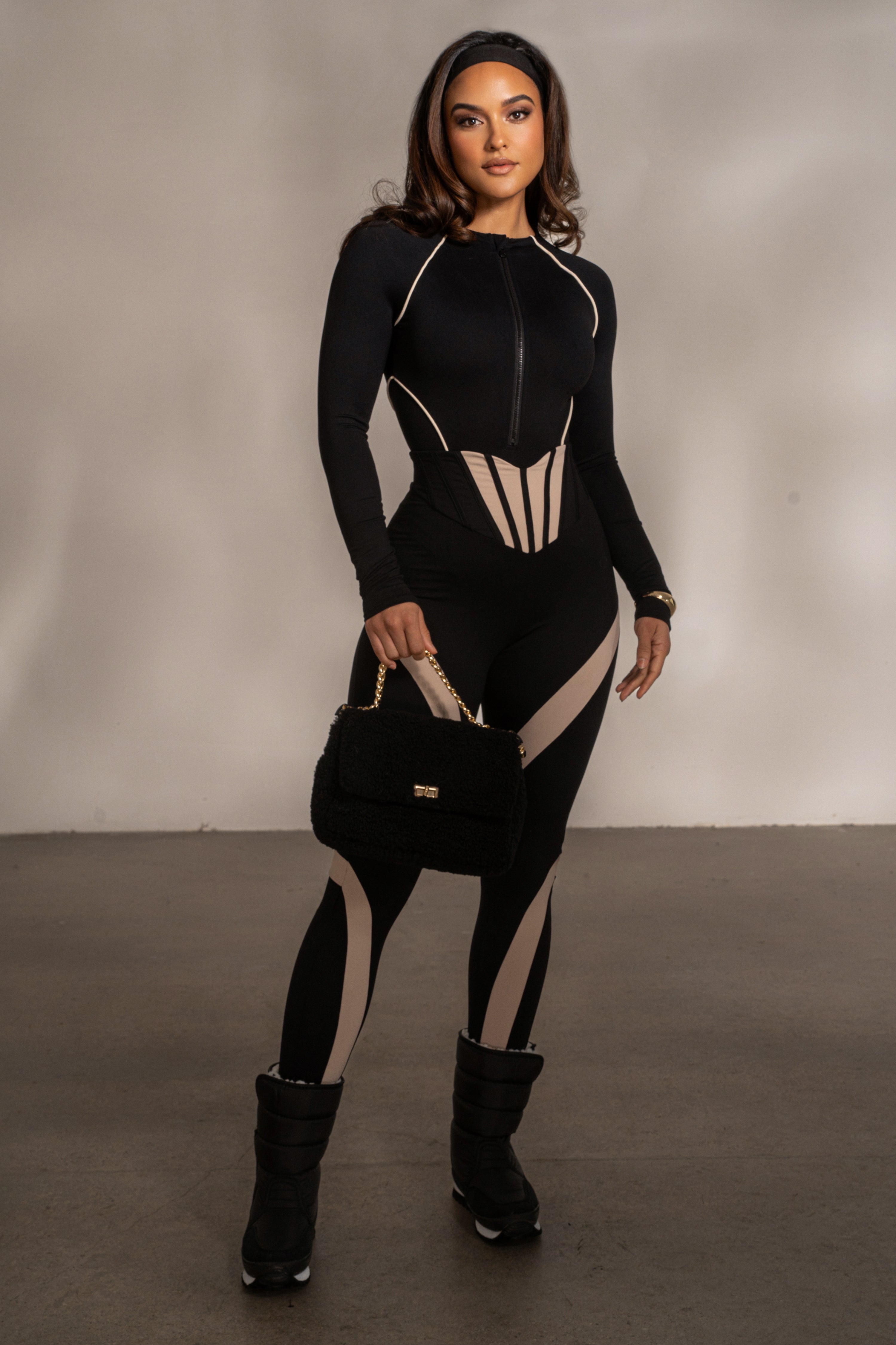 Black Valen High Waisted Leggings - JLUXLABEL