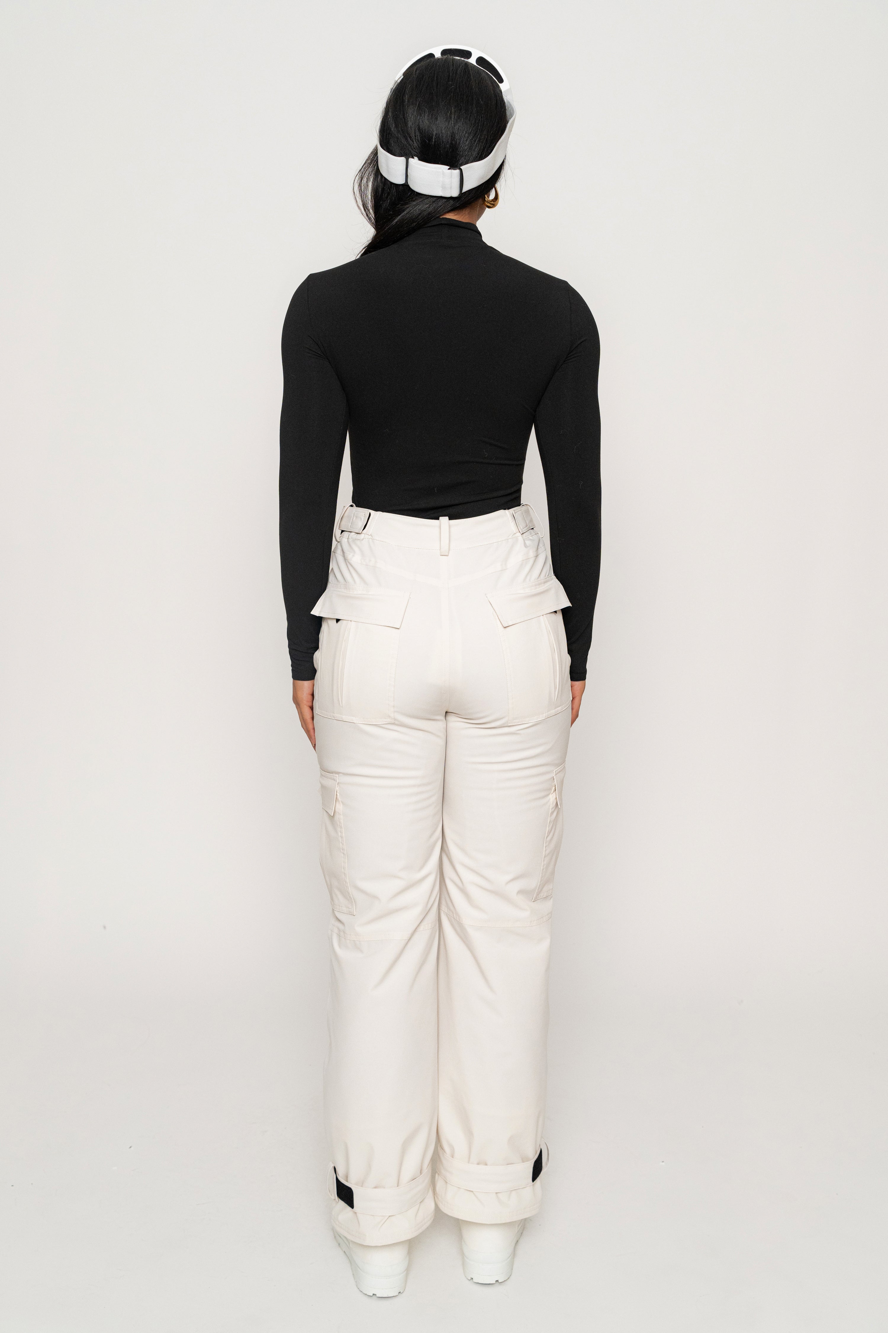 Ivory Snowfall Ski Pants - JLUXLABEL