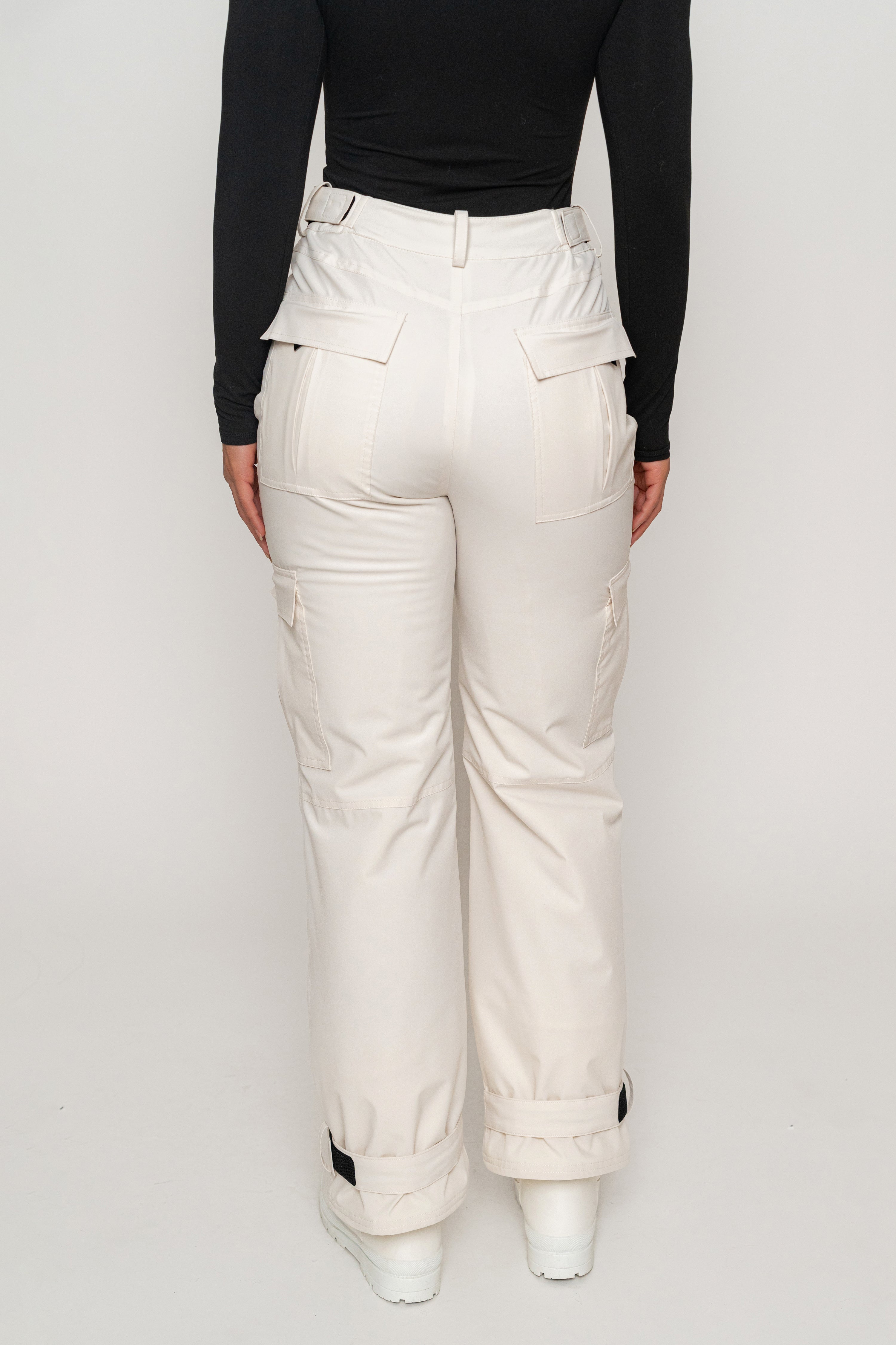 Ivory Snowfall Ski Pants - JLUXLABEL