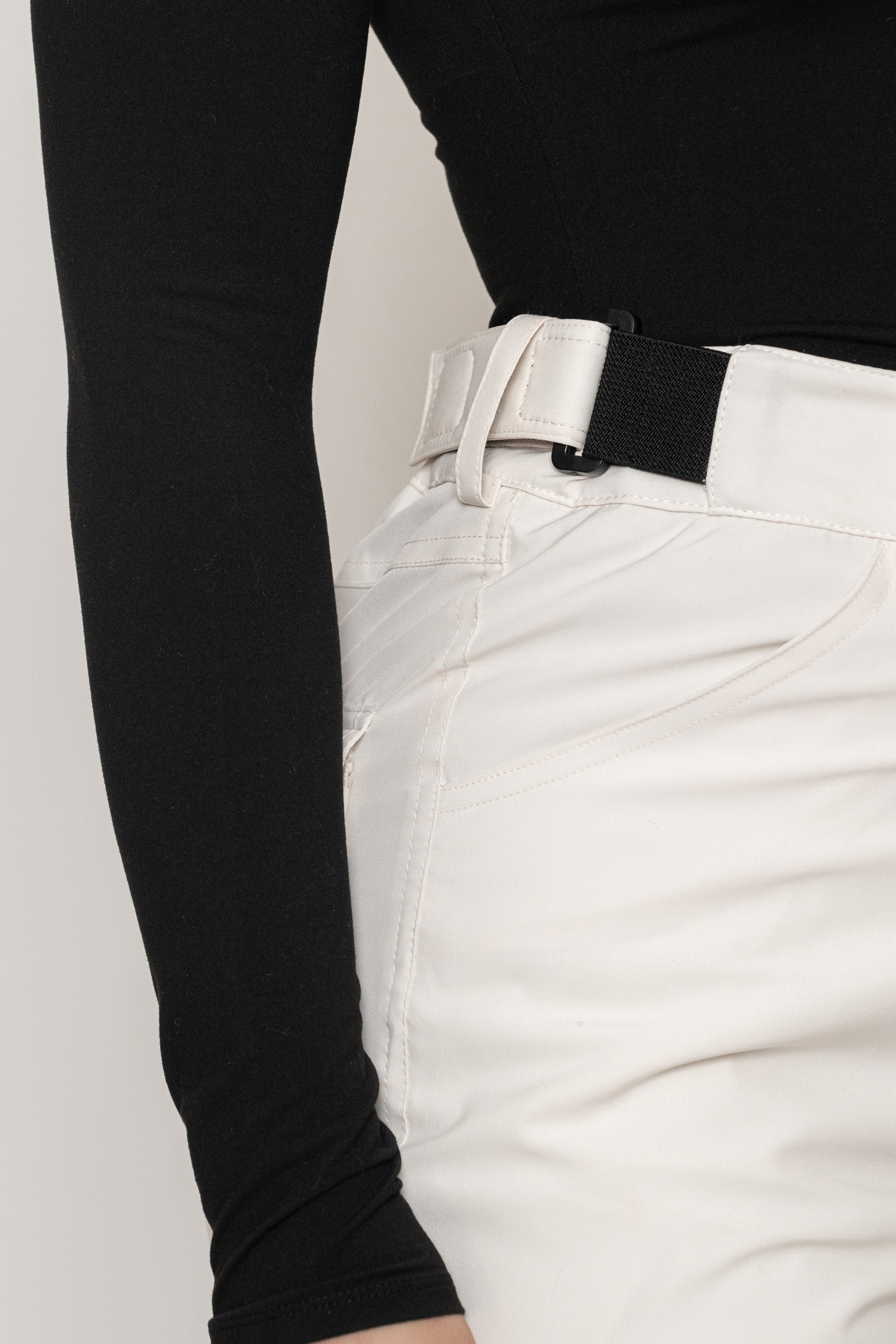 Ivory Snowfall Ski Pants - JLUXLABEL