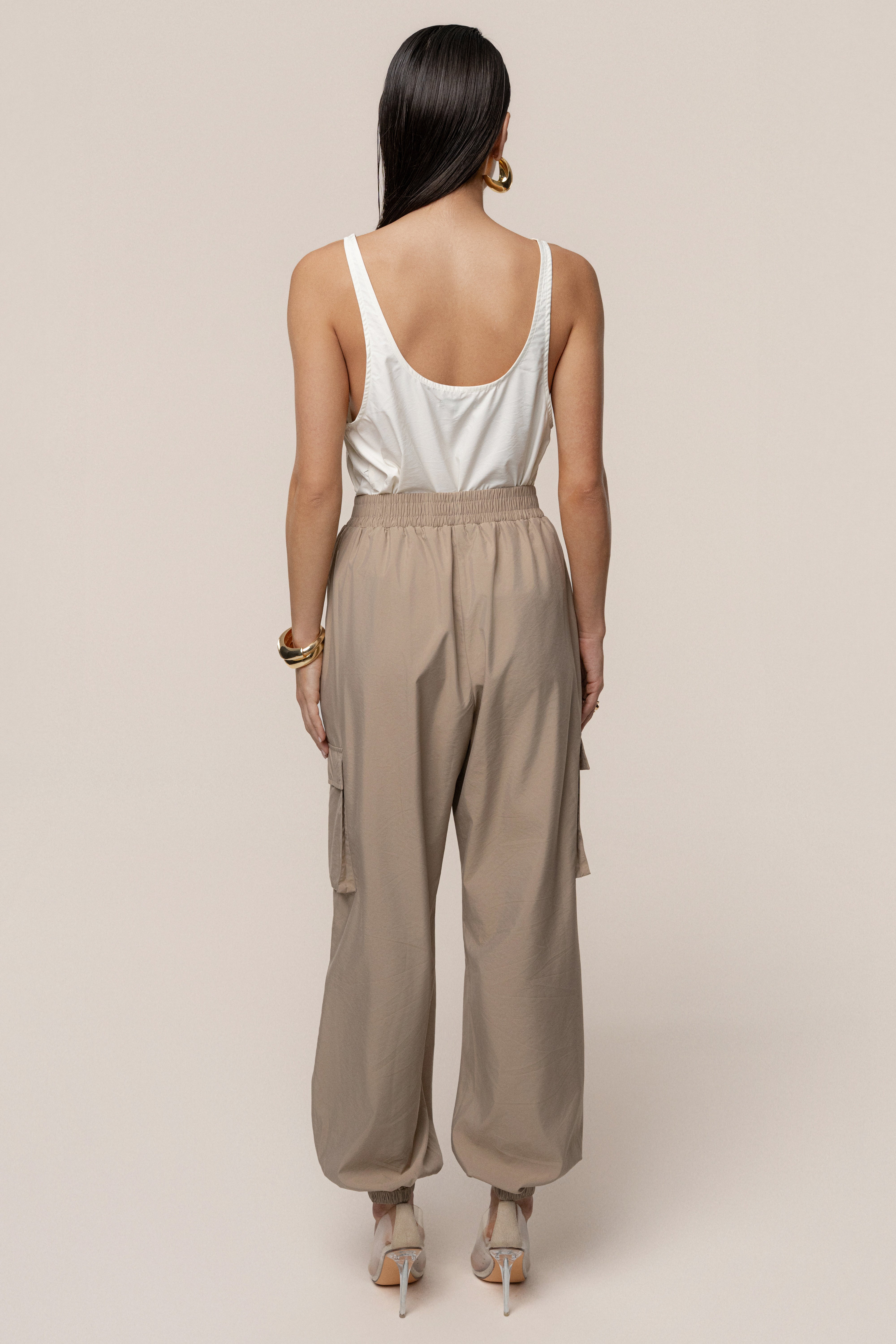 Ivory Active Scoop Neck Top - JLUXLABEL