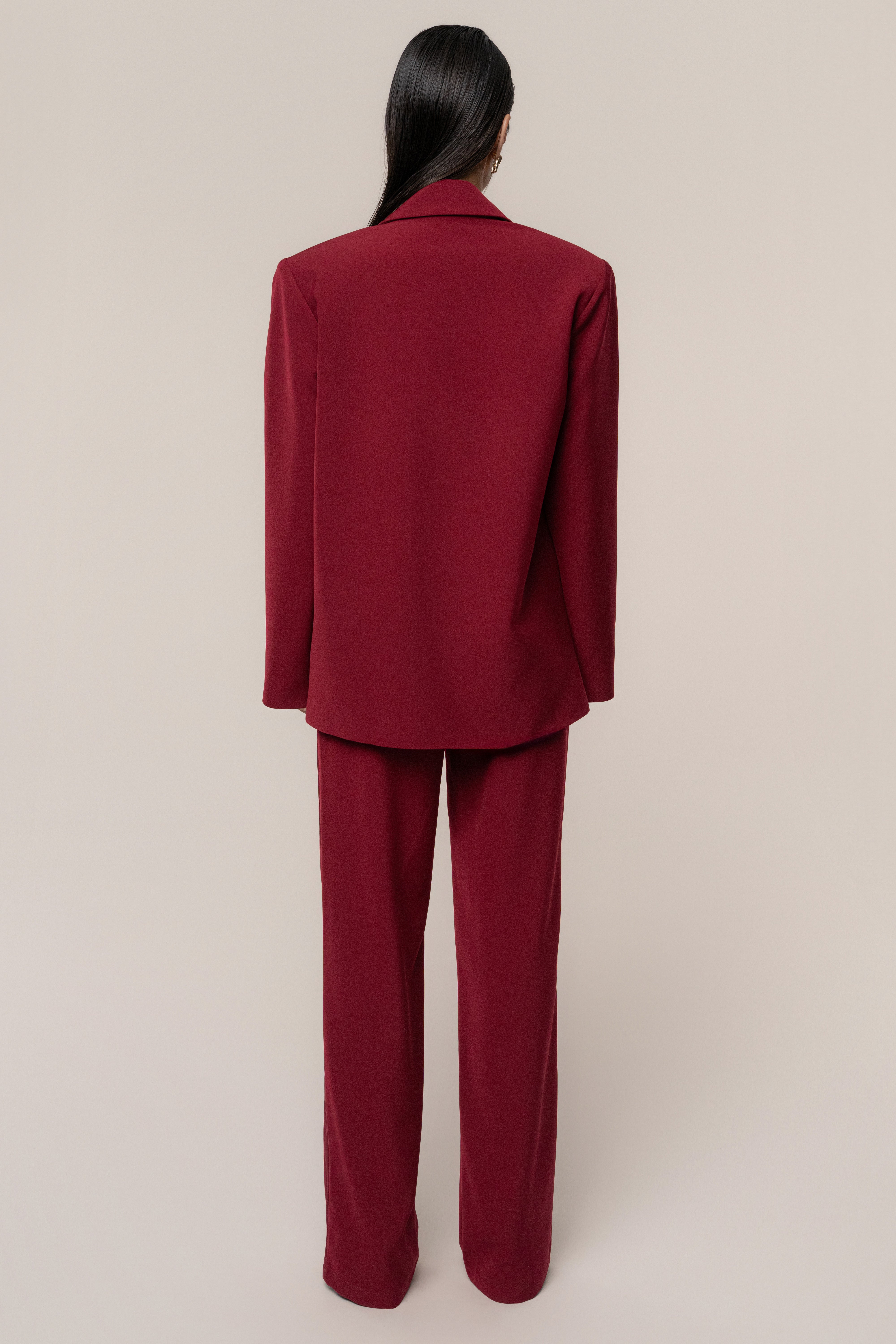 Burgundy Suite Life Woven Pant