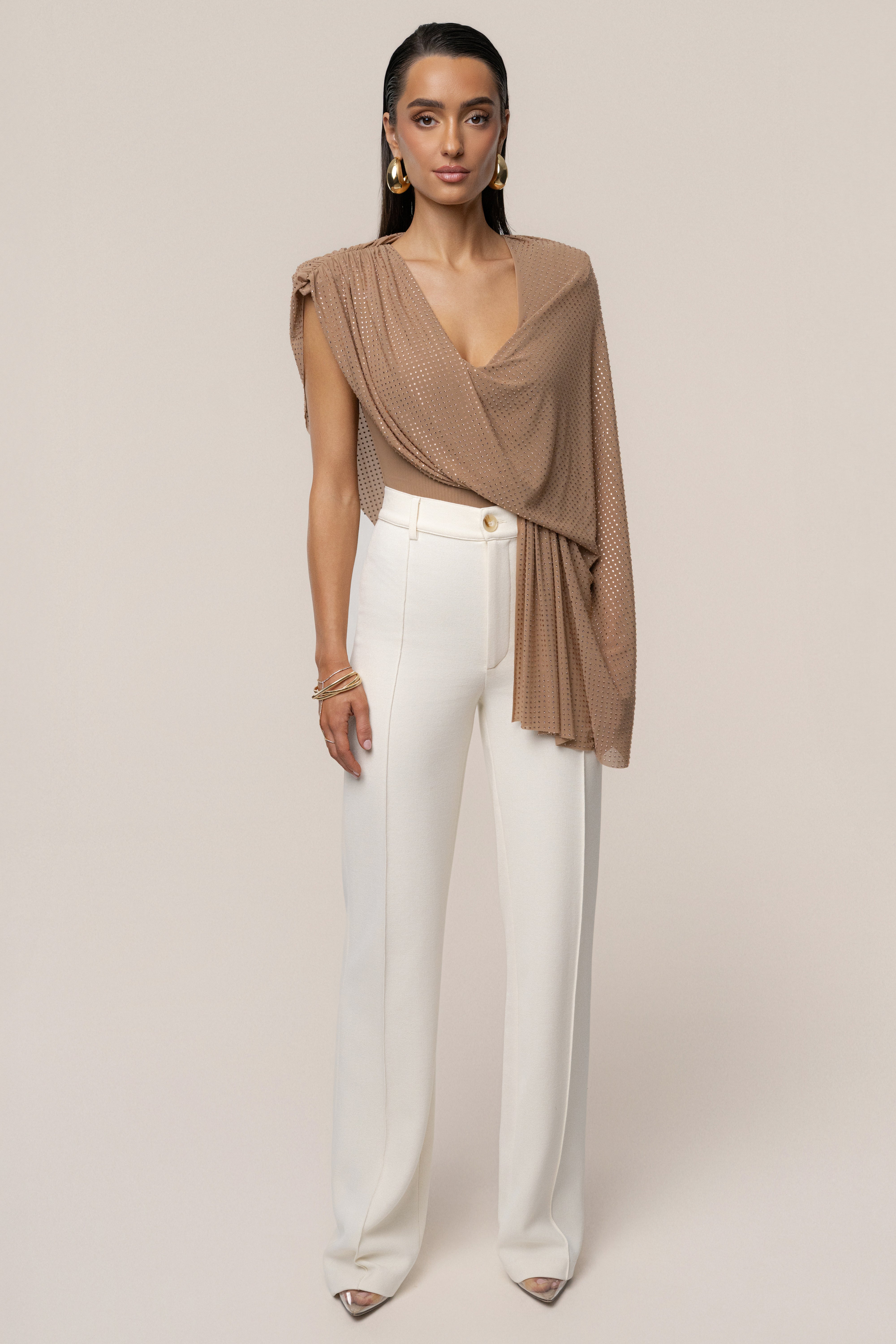 Pecan Draped Dreams Hot Fix Top