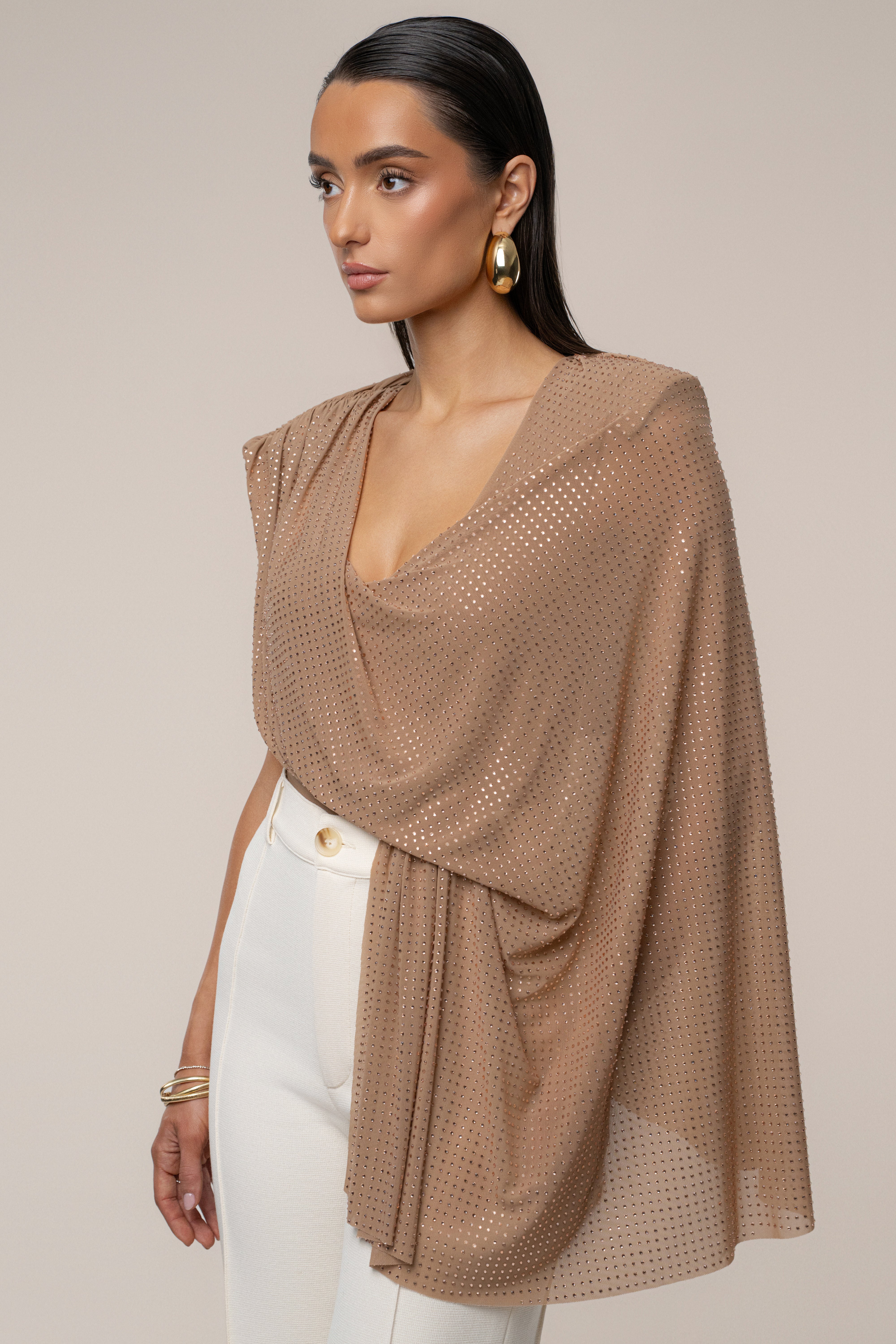 Pecan Draped Dreams Hot Fix Top