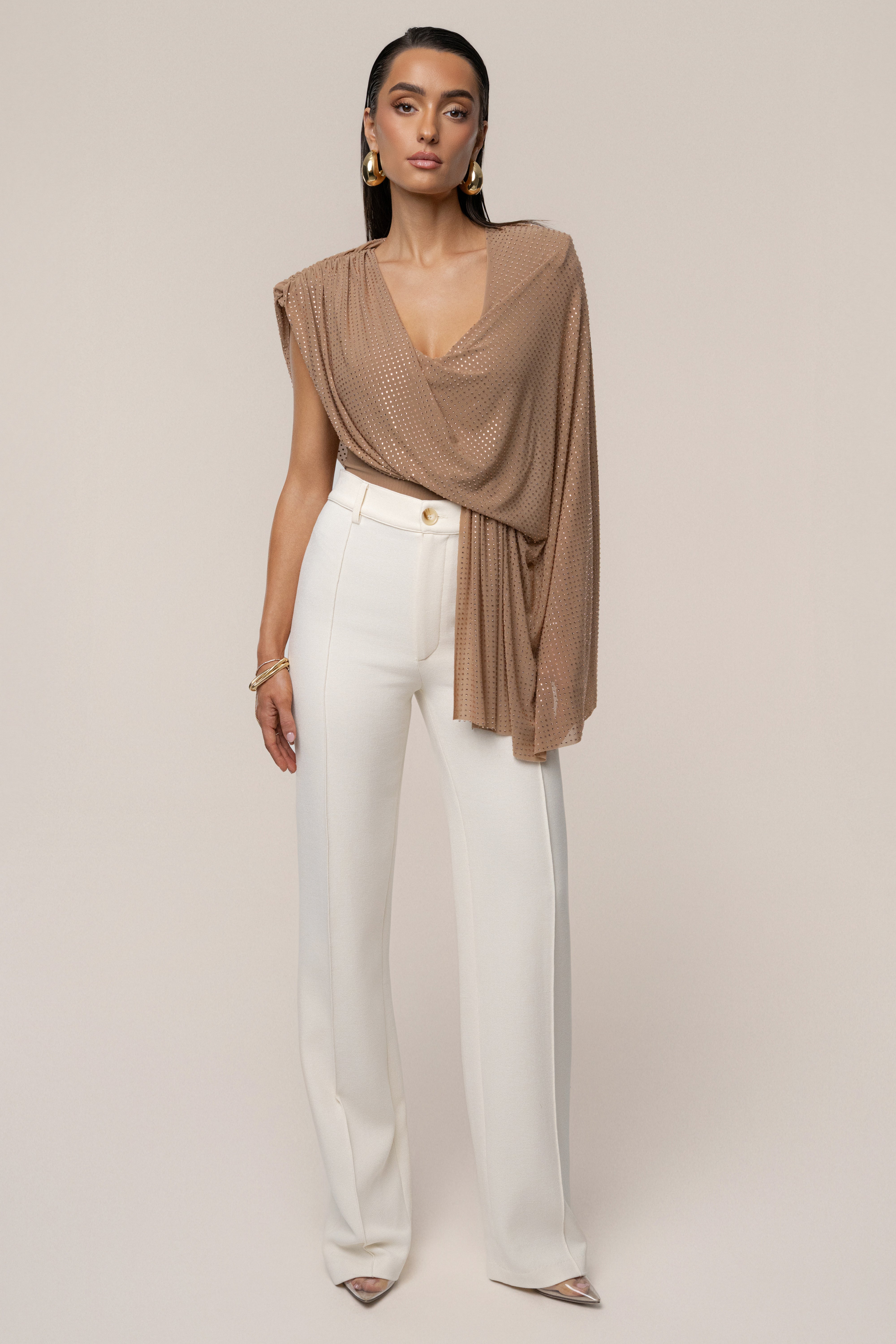 Pecan Draped Dreams Hot Fix Top