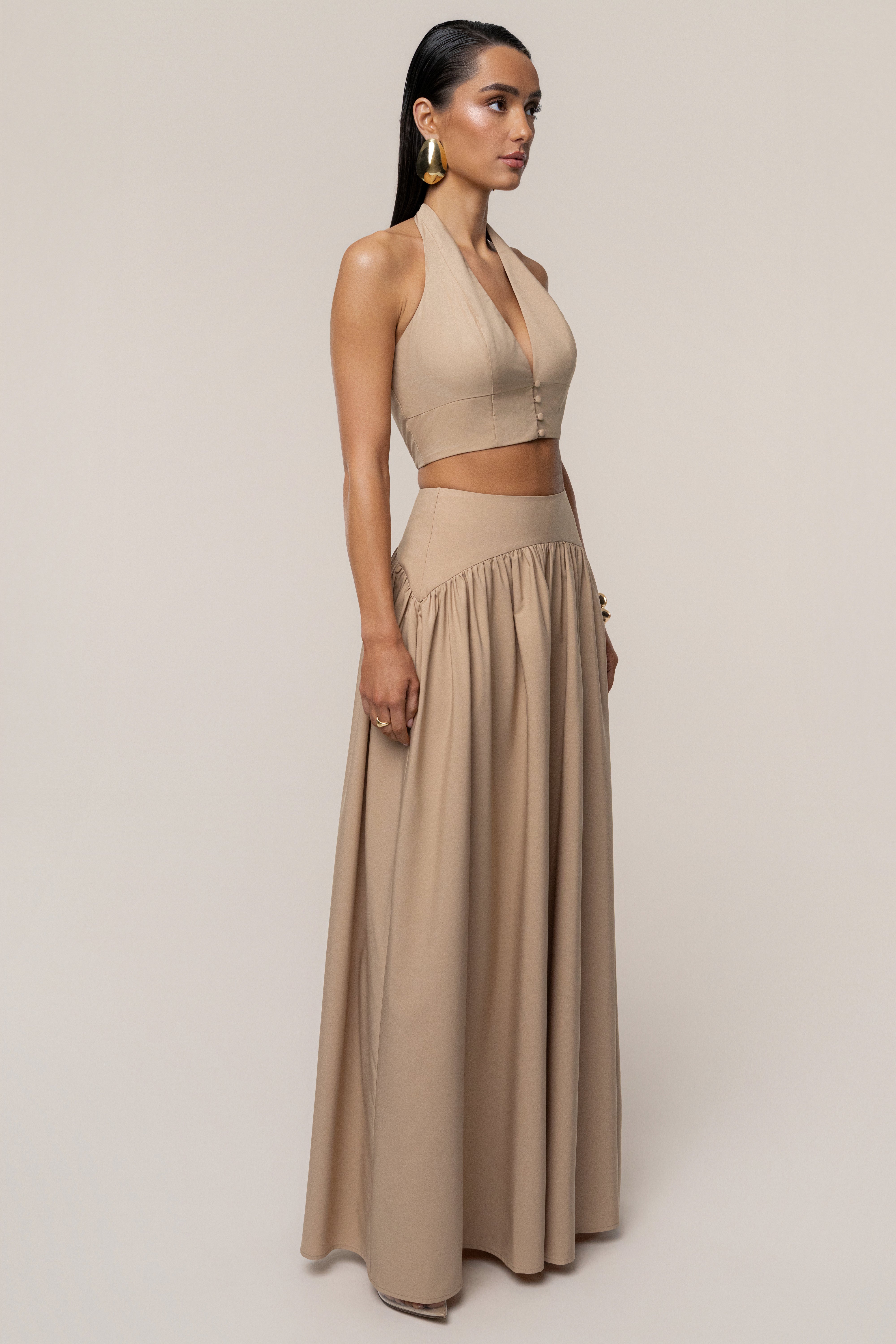 Tan Haven Skirt Set - JLUXLABEL
