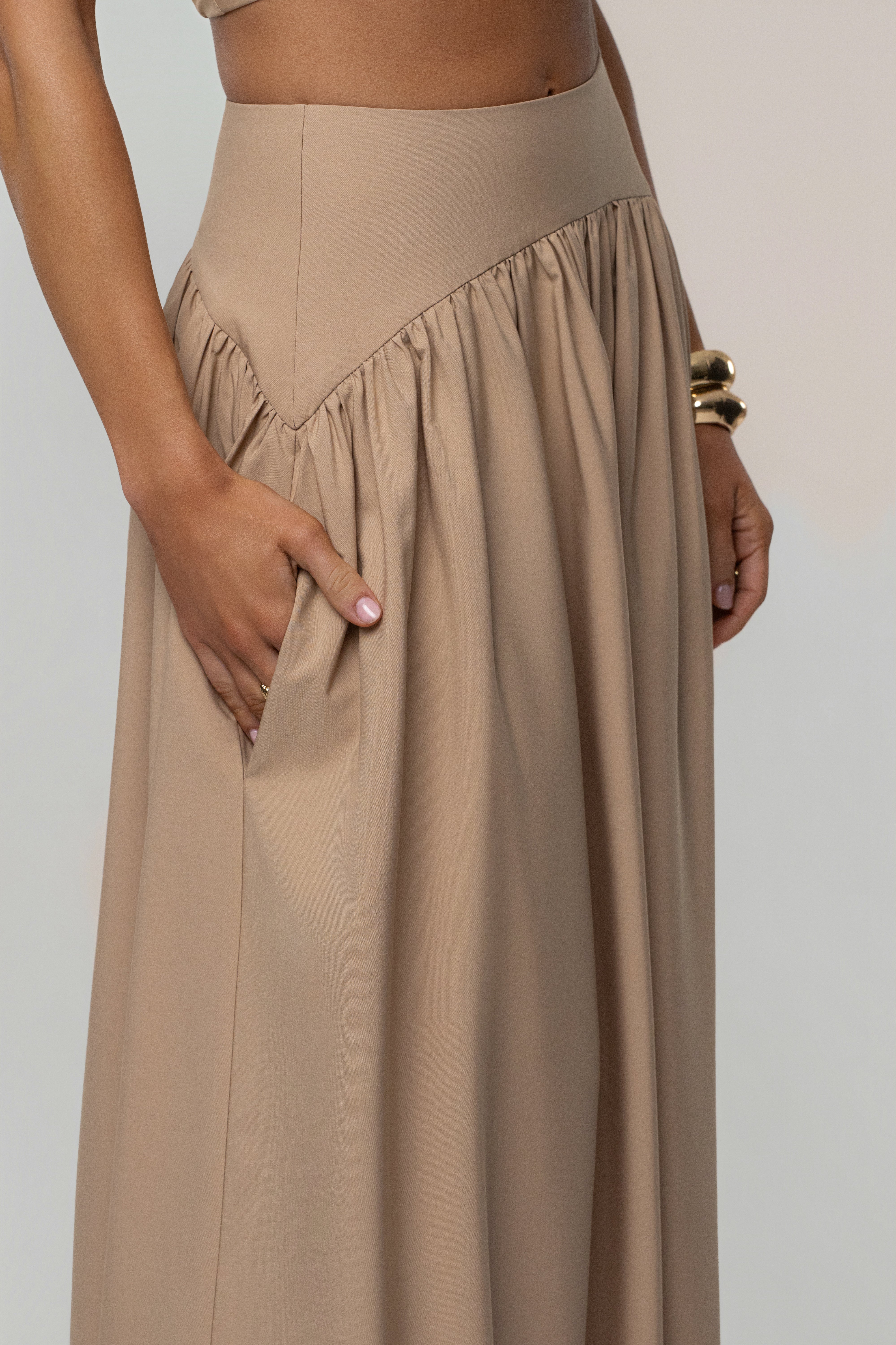 Tan Haven Skirt Set - JLUXLABEL