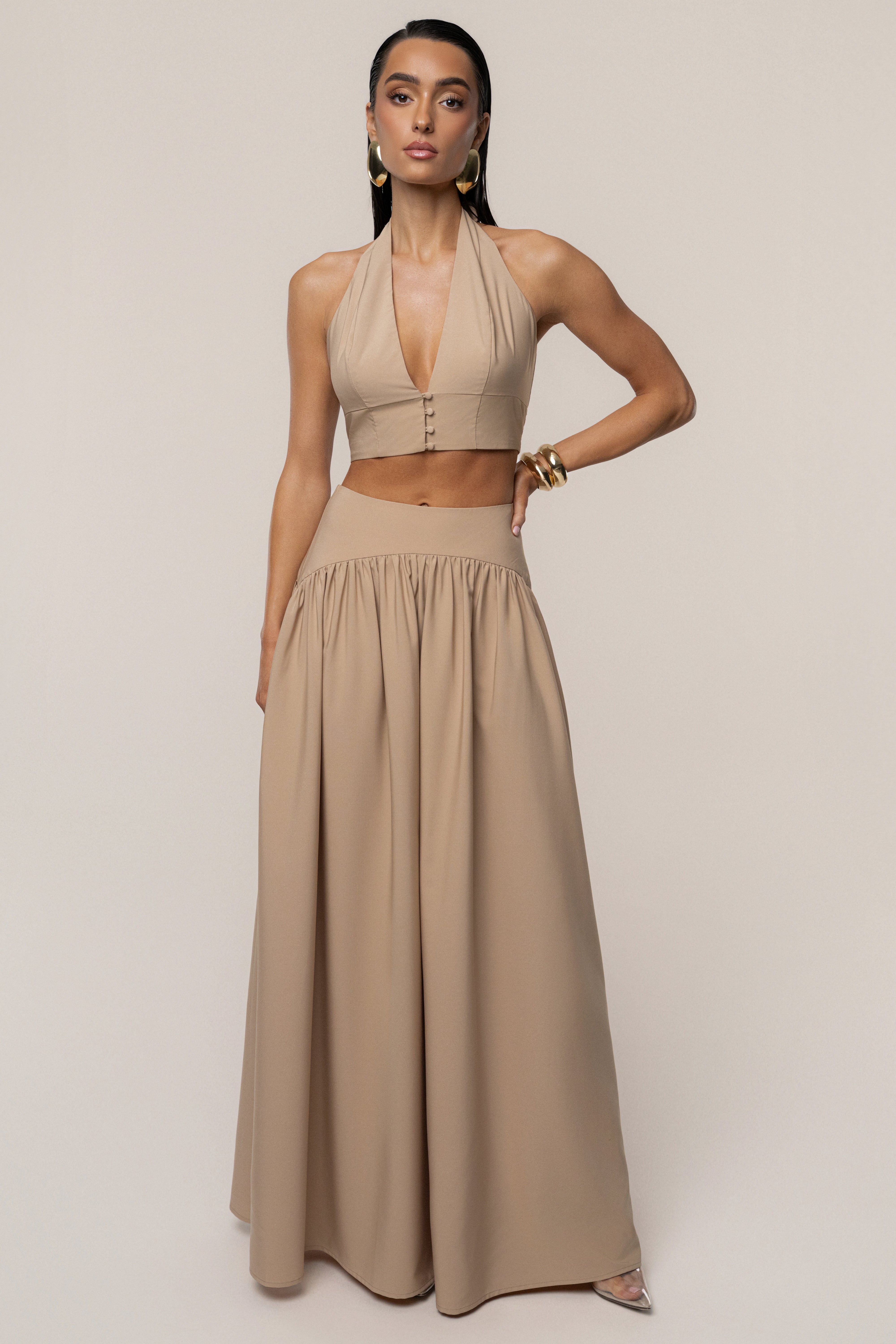 Tan Haven Skirt Set - JLUXLABEL