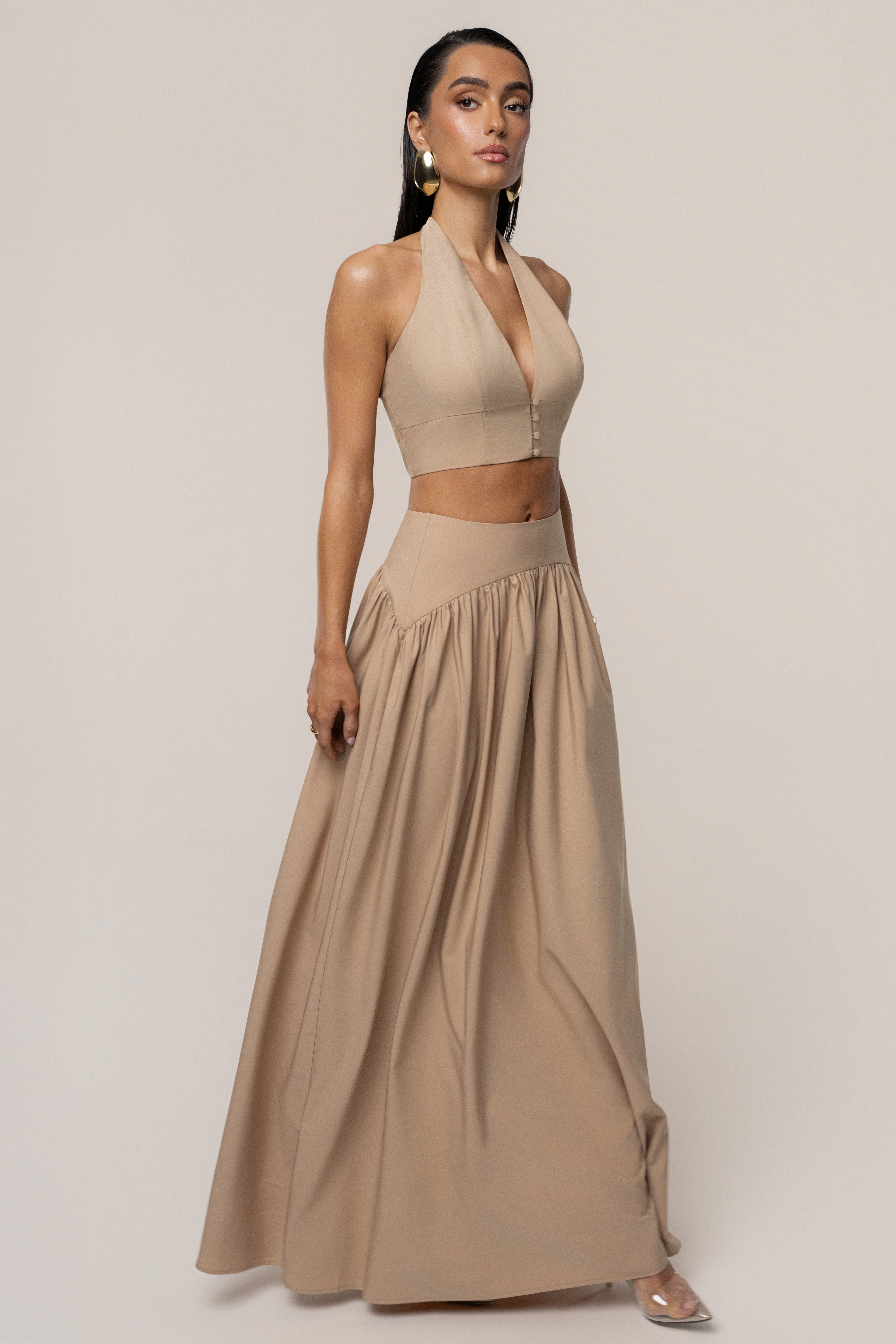 Tan Haven Skirt Set - JLUXLABEL