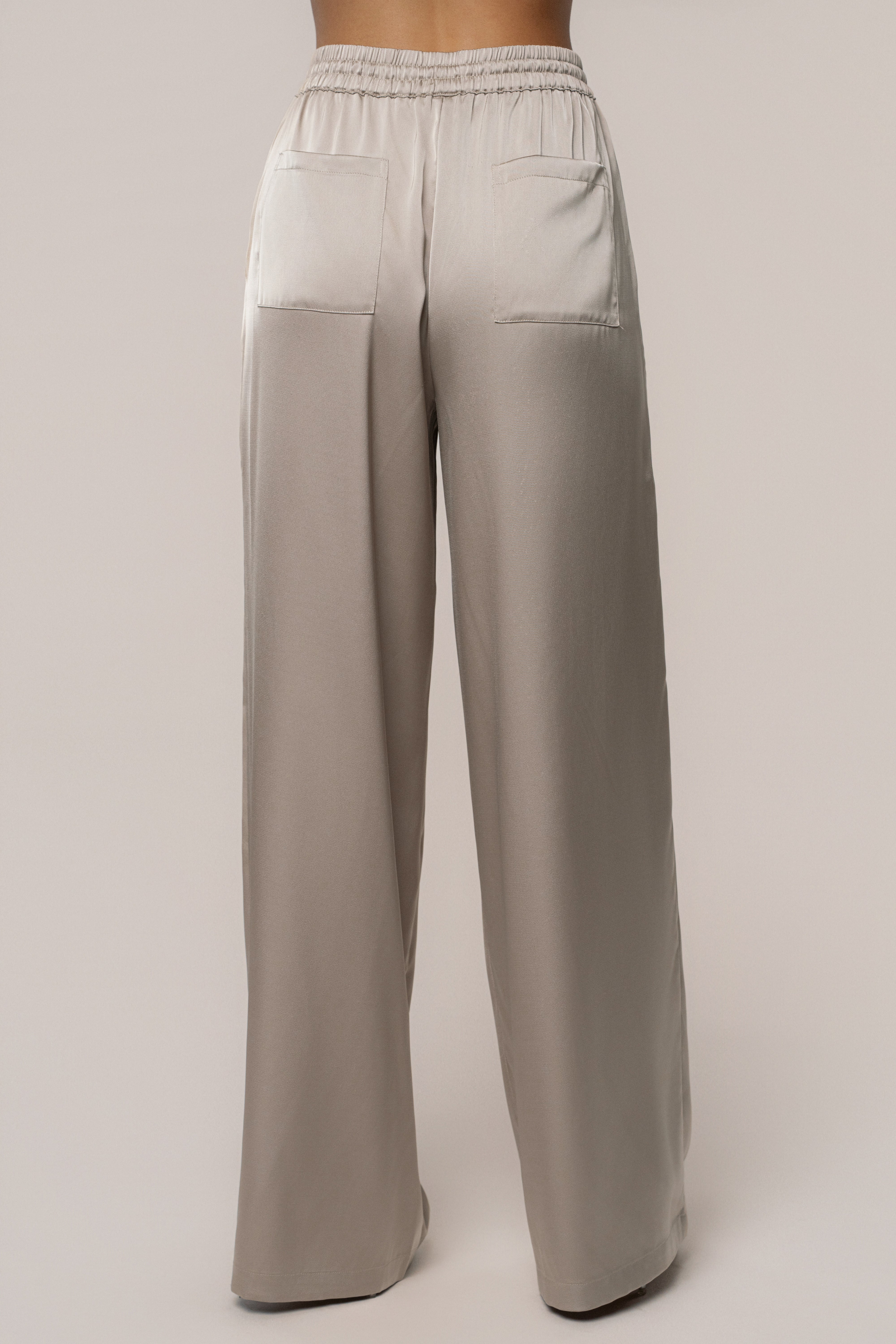 Beige Sunny Day Drawstring Pants