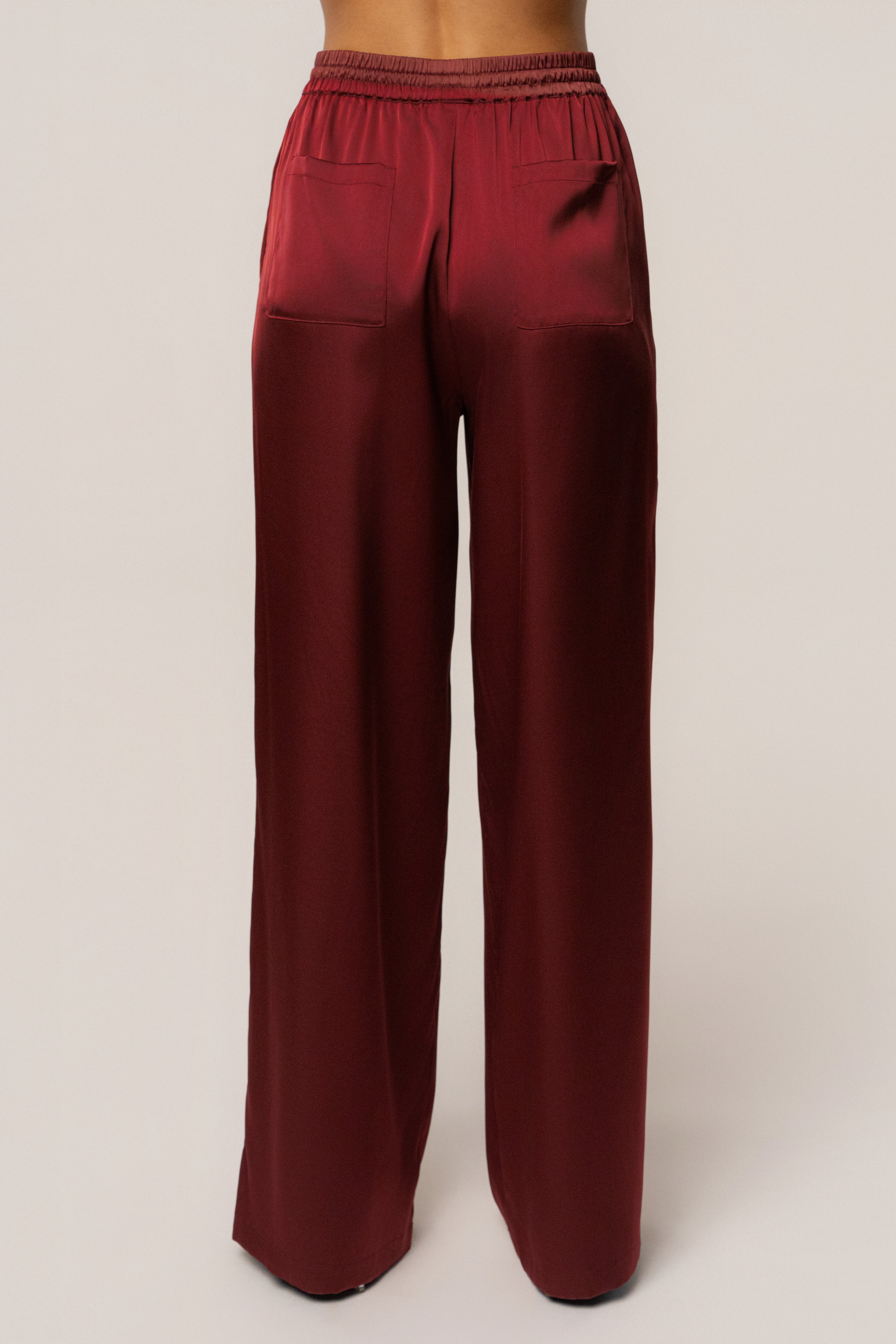Burgundy Sunny Day Drawstring Pants