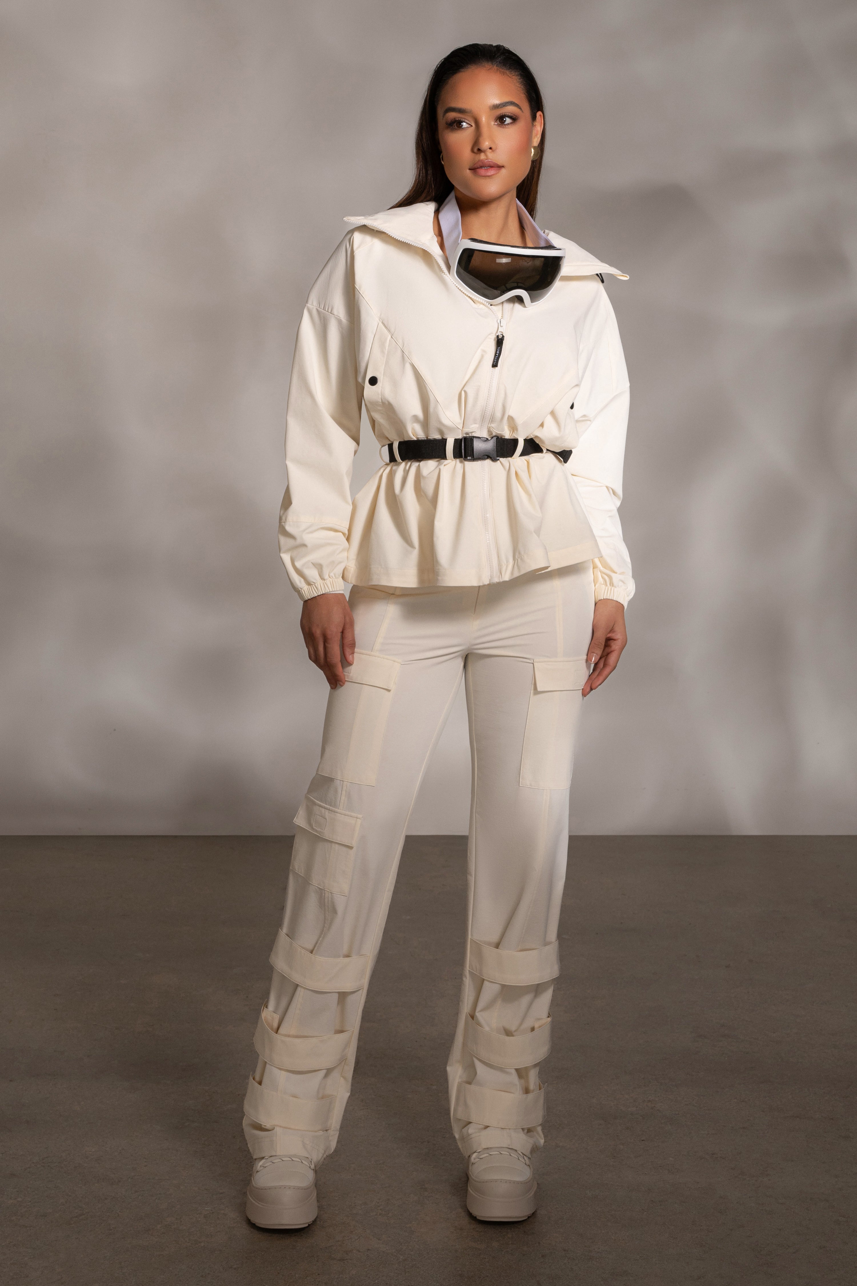 Buttercream Nyah Nylon Utility Pants - JLUXLABEL