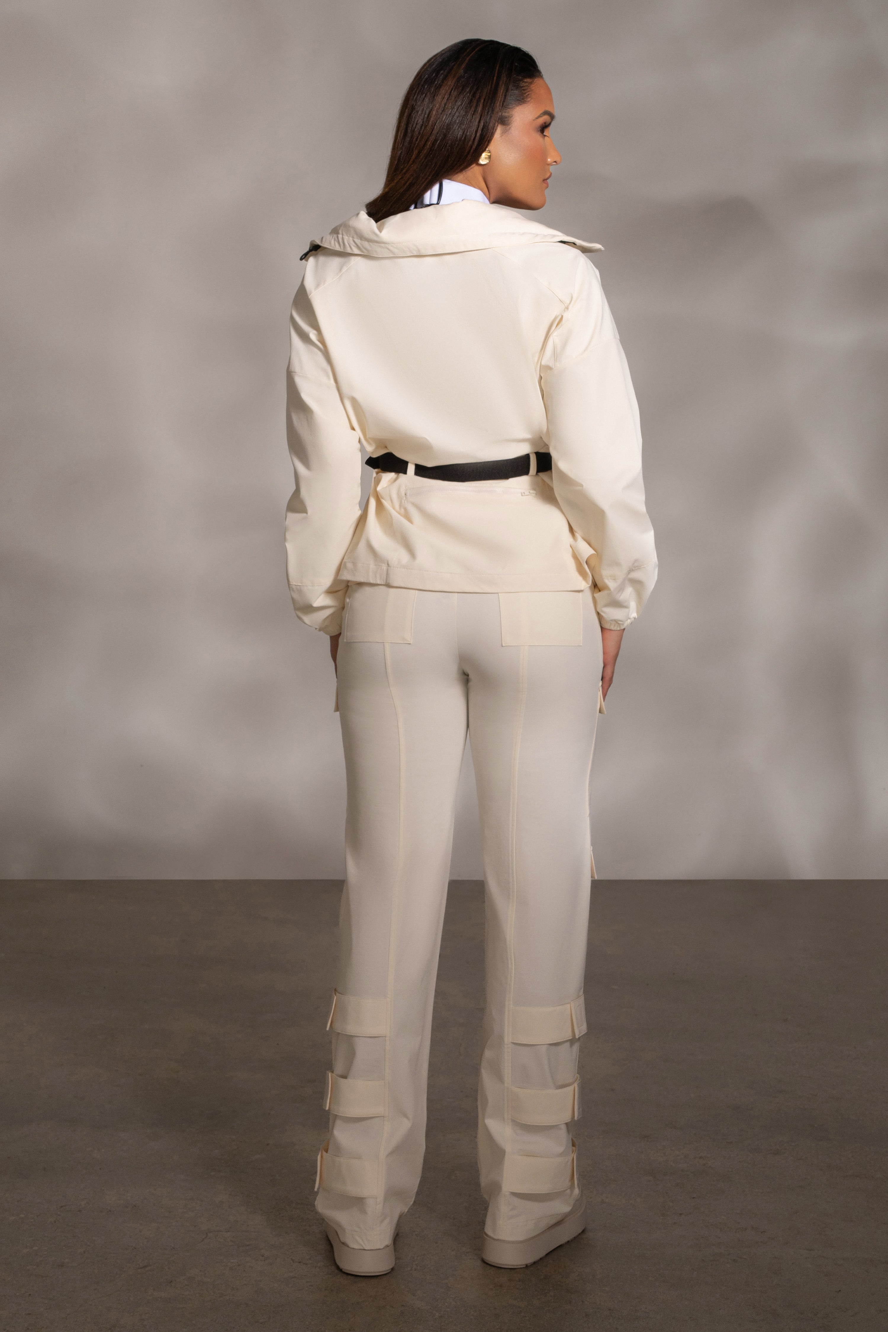 Buttercream Nyah Nylon Utility Pants - JLUXLABEL