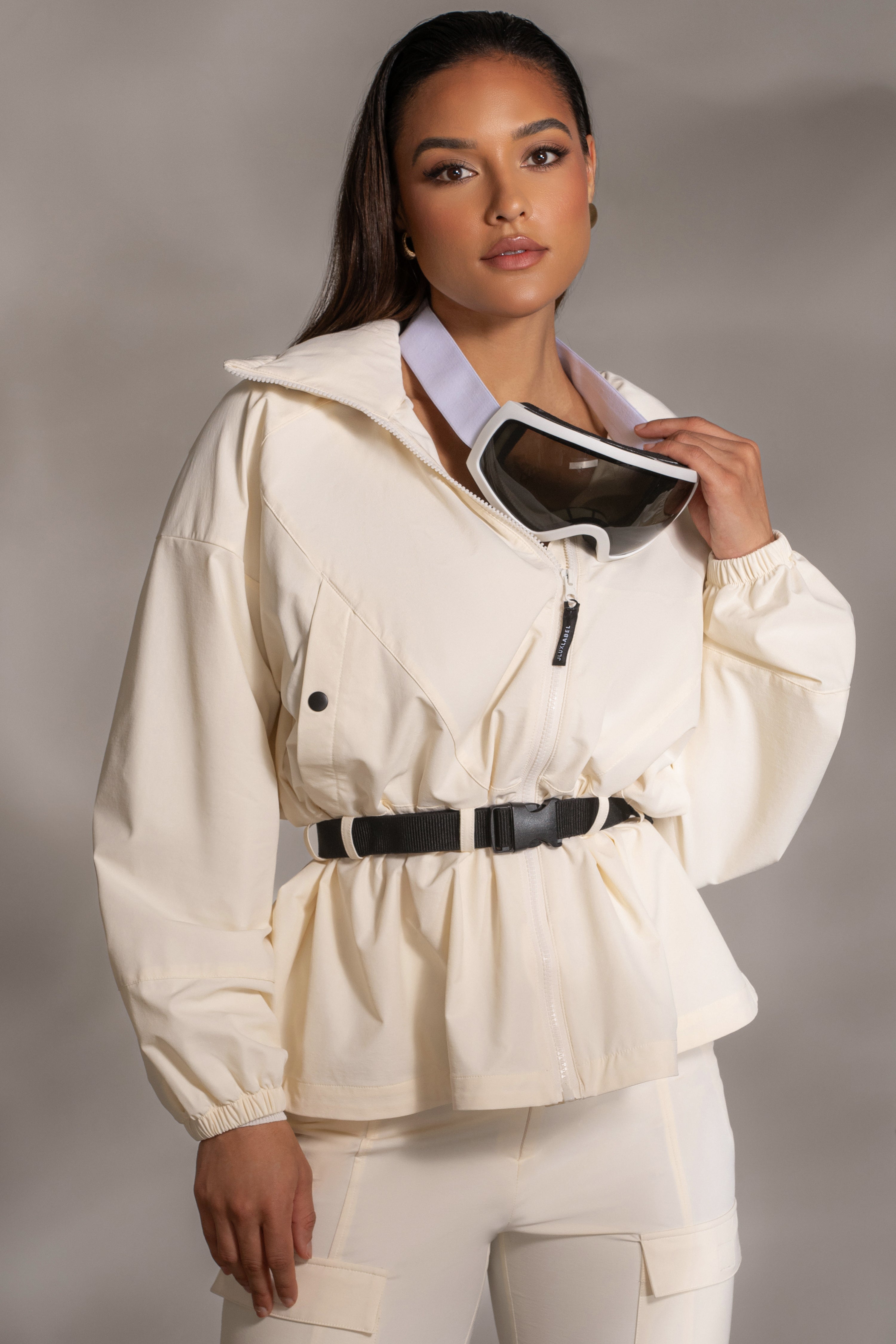 Buttercream Willow Belted Jacket - JLUXLABEL