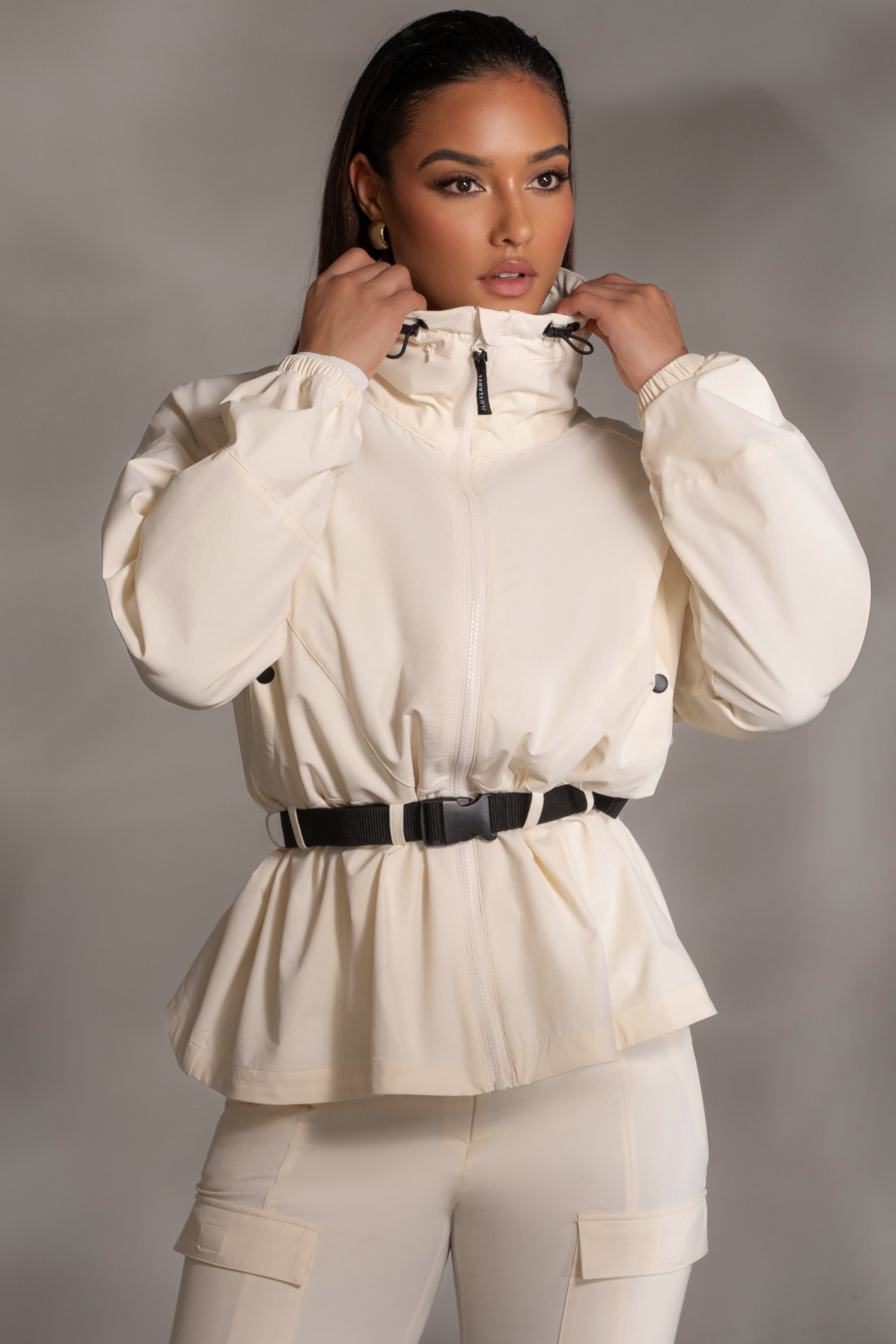 Buttercream Willow Belted Jacket - JLUXLABEL