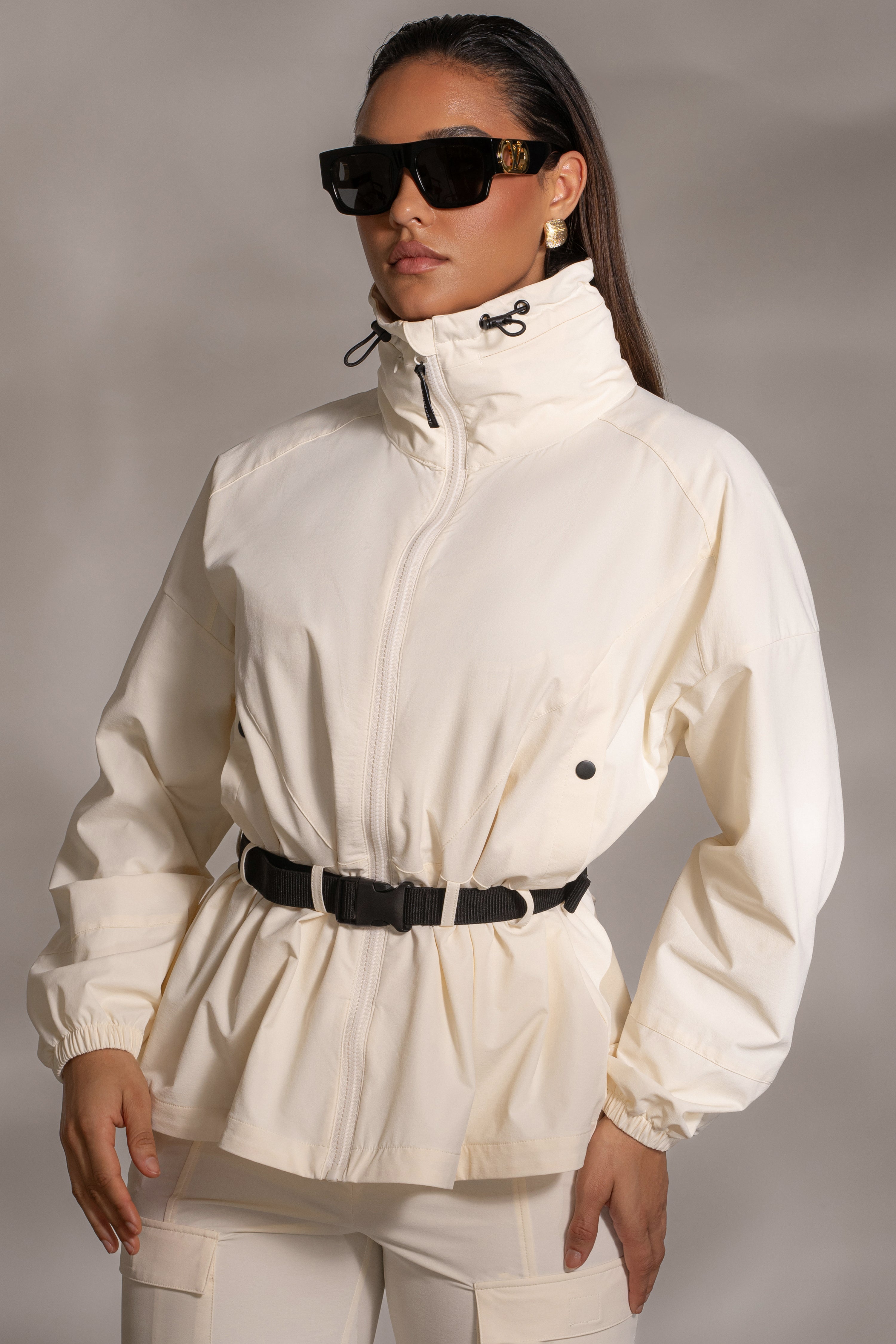 Buttercream Willow Belted Jacket - JLUXLABEL