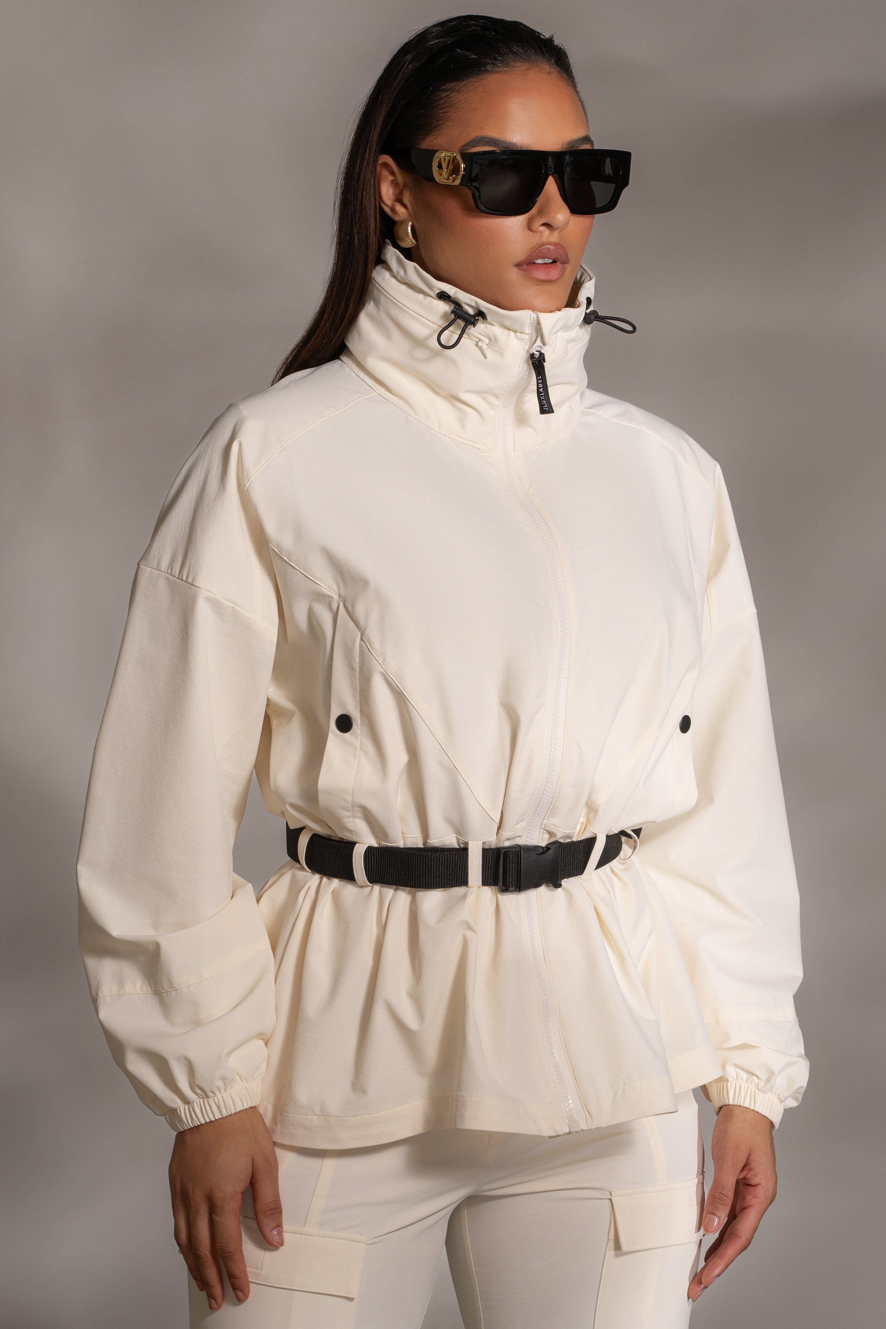 Buttercream Willow Belted Jacket - JLUXLABEL