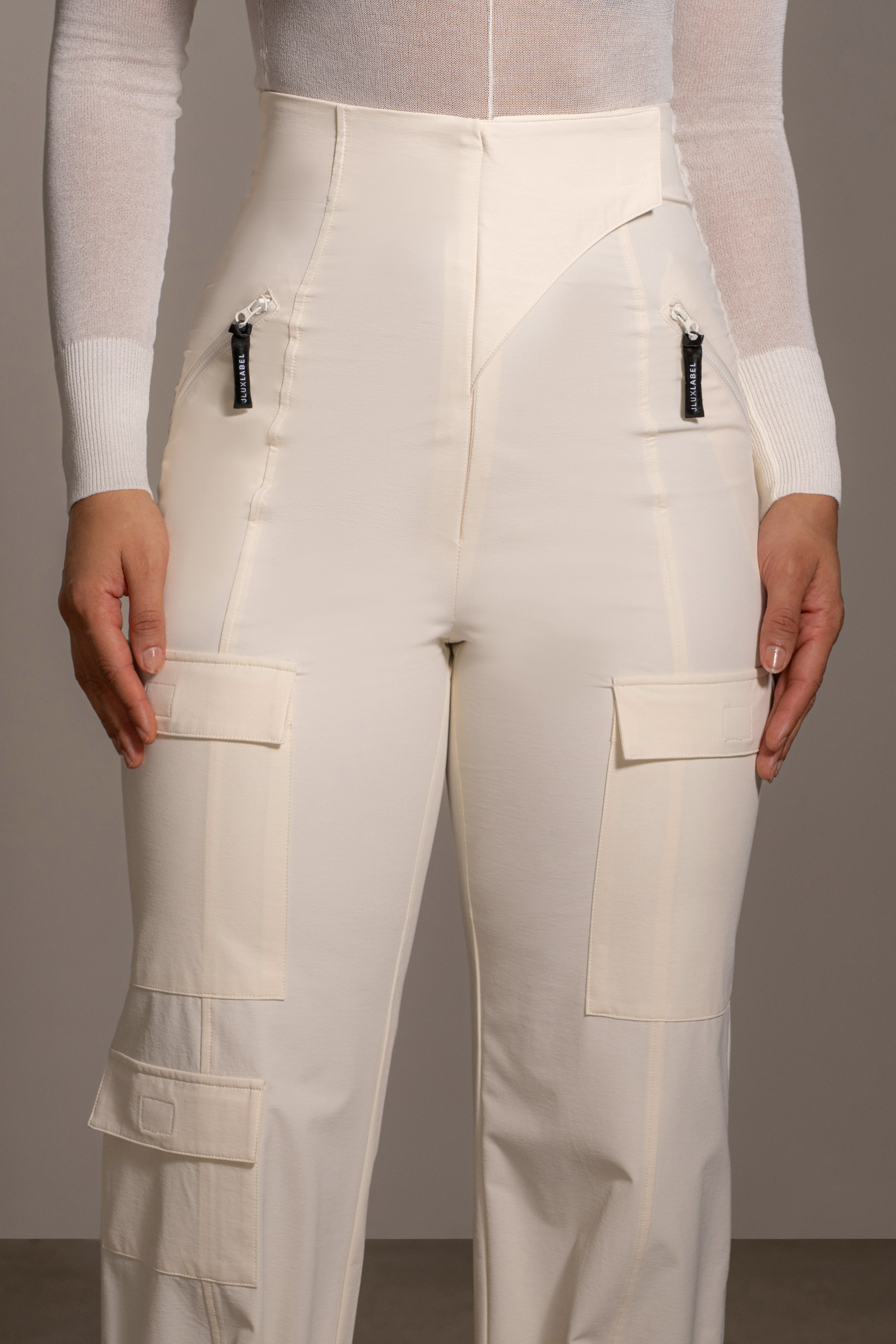 Buttercream Nyah Nylon Utility Pants - JLUXLABEL