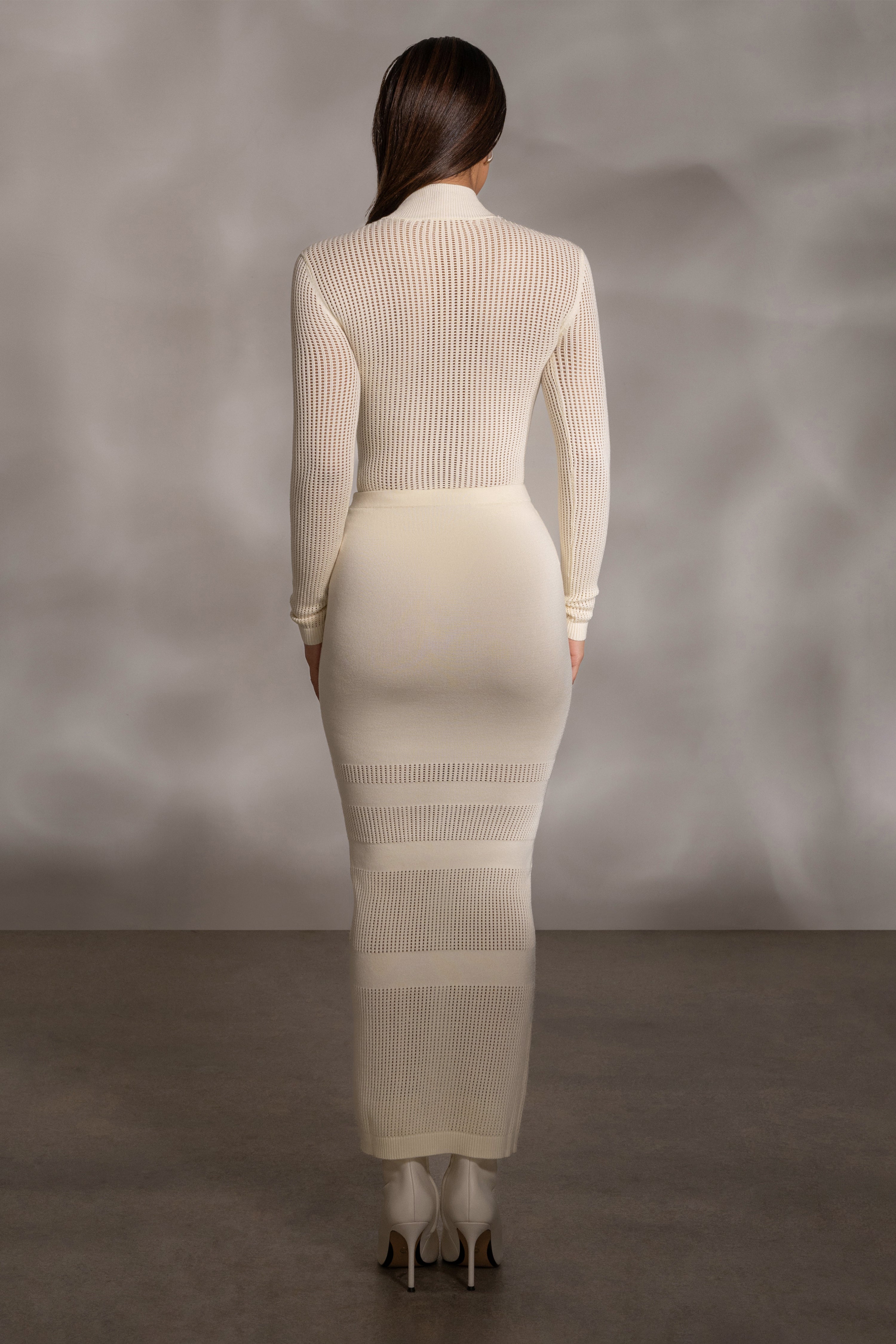 Buttercream Lina Knit Maxi Skirt - JLUXLABEL