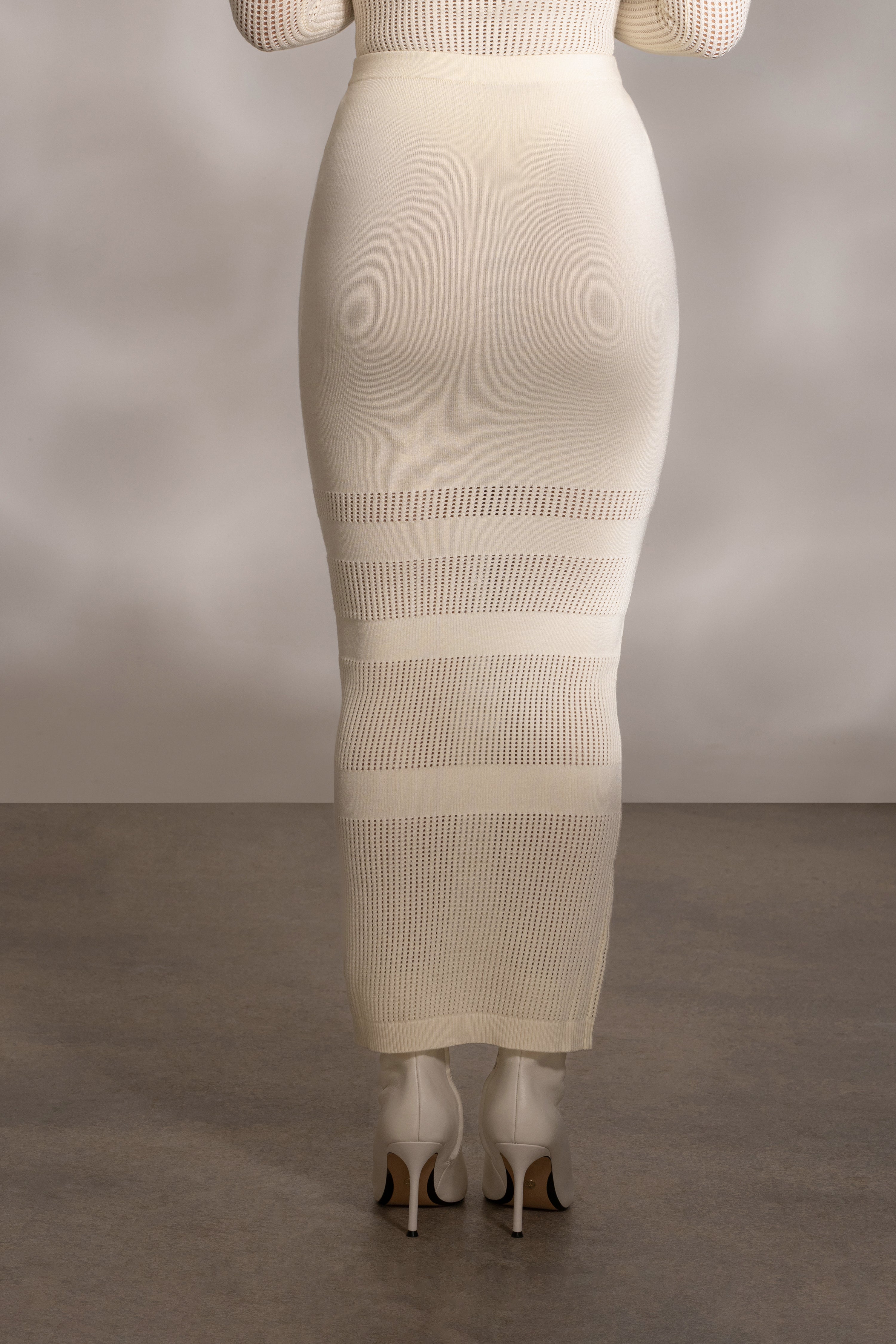 Buttercream Lina Knit Maxi Skirt - JLUXLABEL