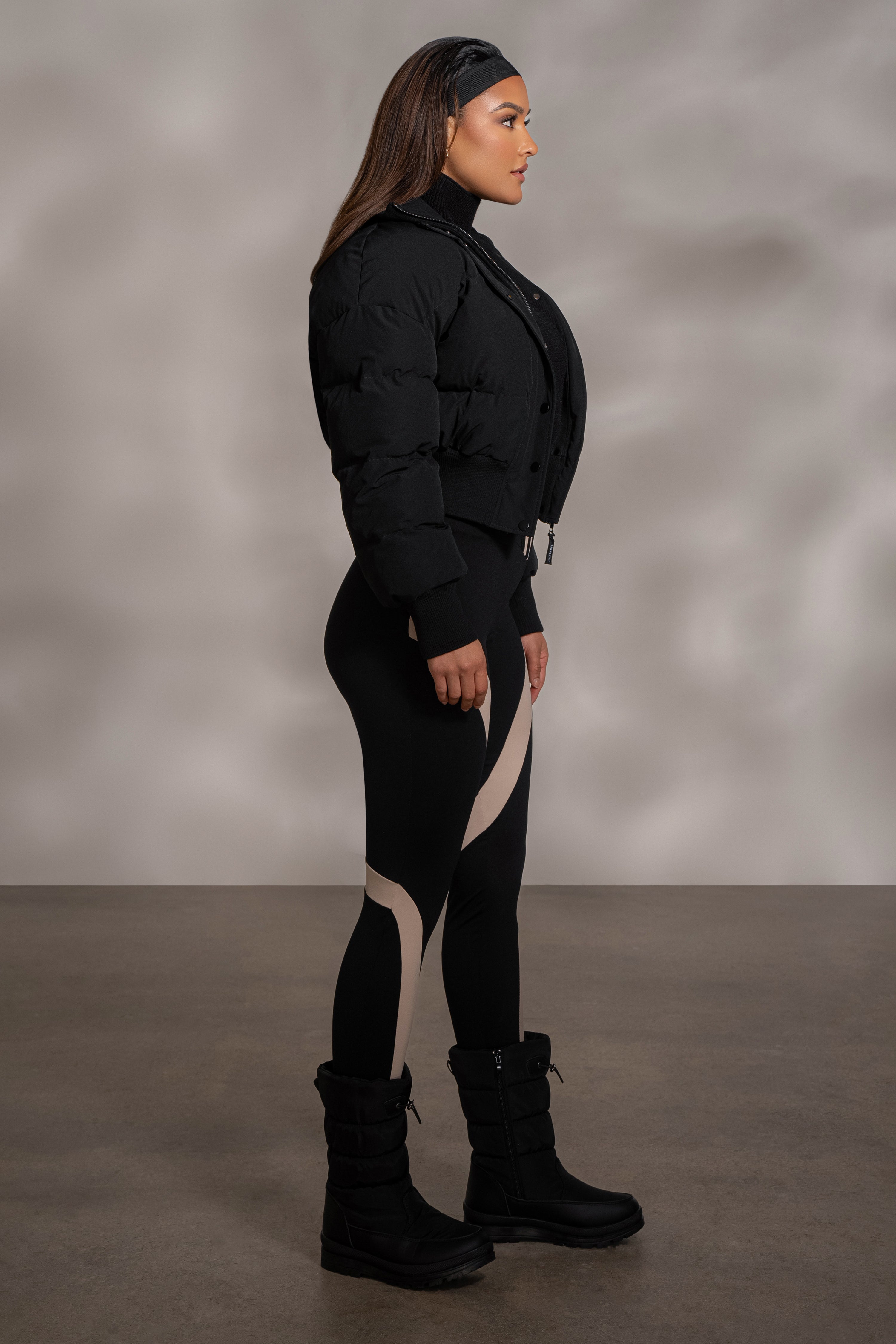 Black Valen High Waisted Leggings - JLUXLABEL