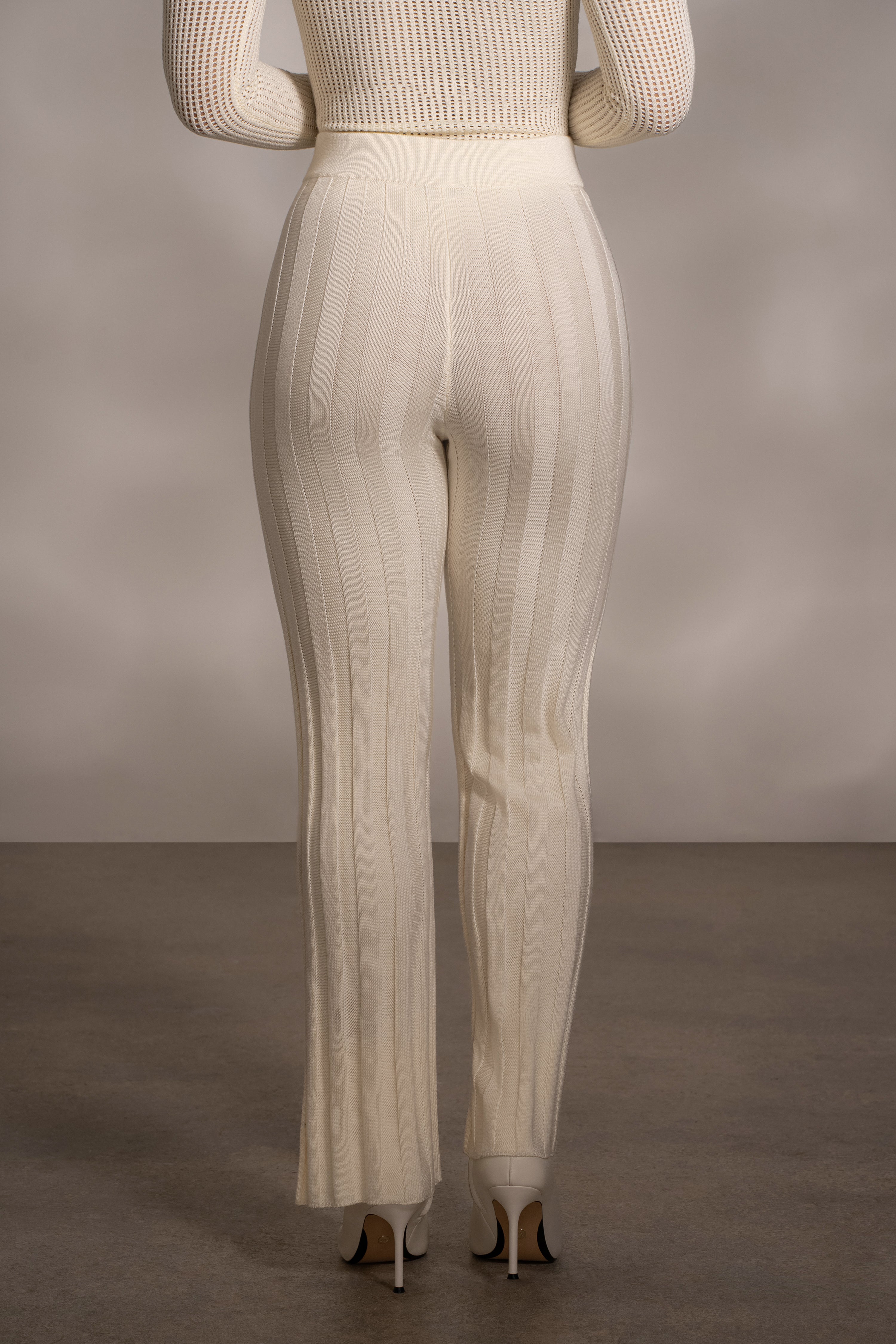 Buttercream Darcey Ribbed Pants - JLUXLABEL