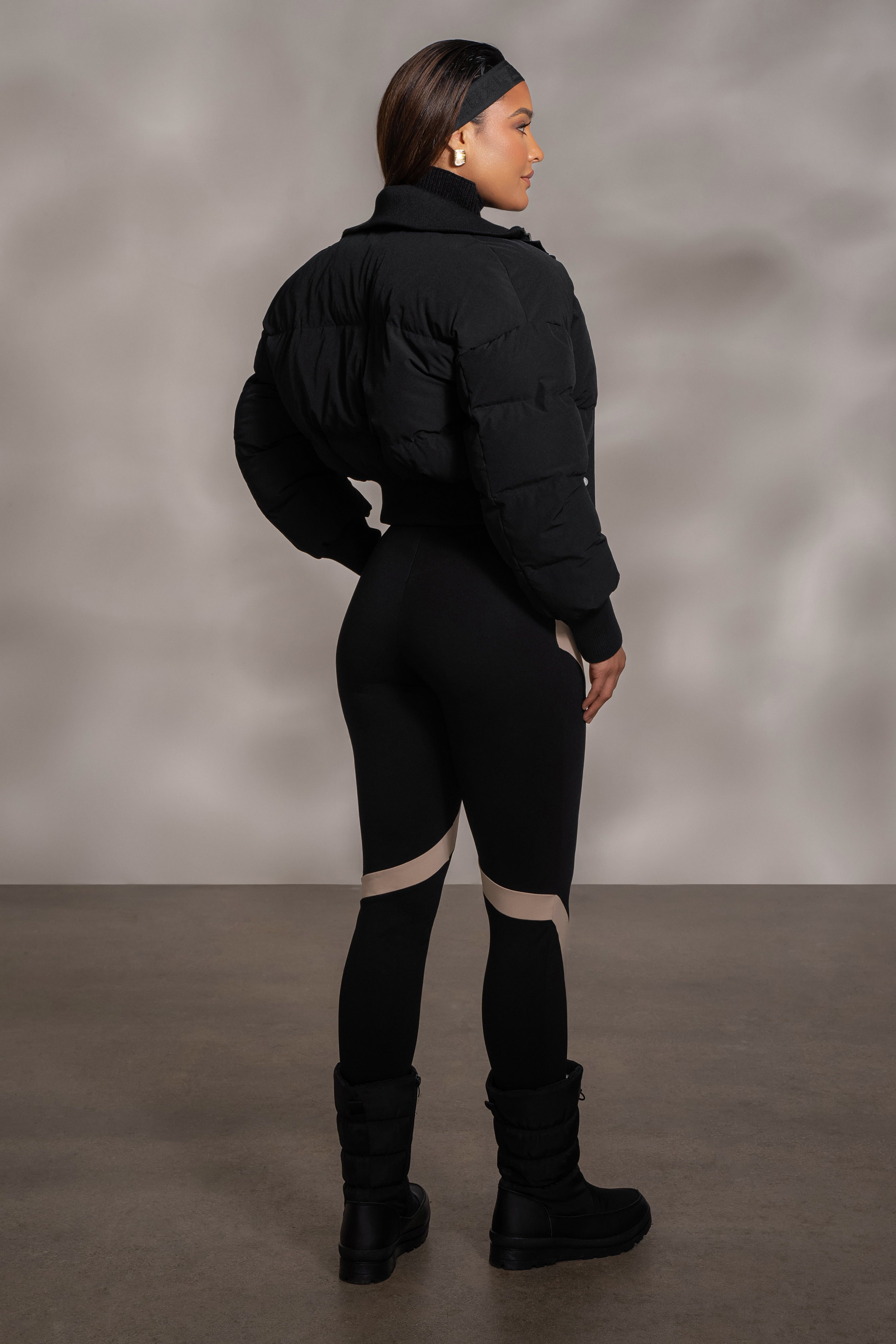 Black Valen High Waisted Leggings - JLUXLABEL