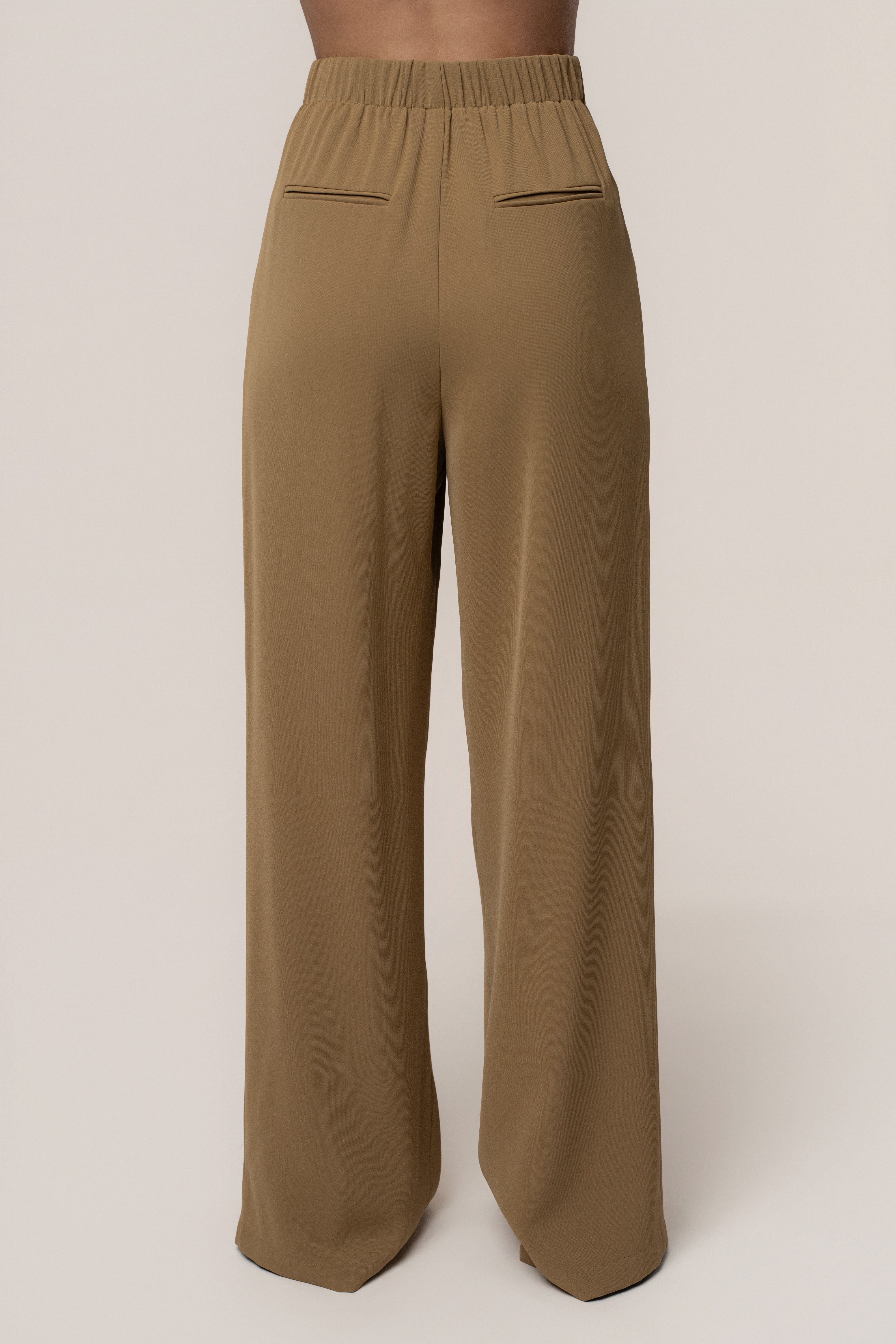 Olive Signature Elegance Trousers - JLUXLABEL