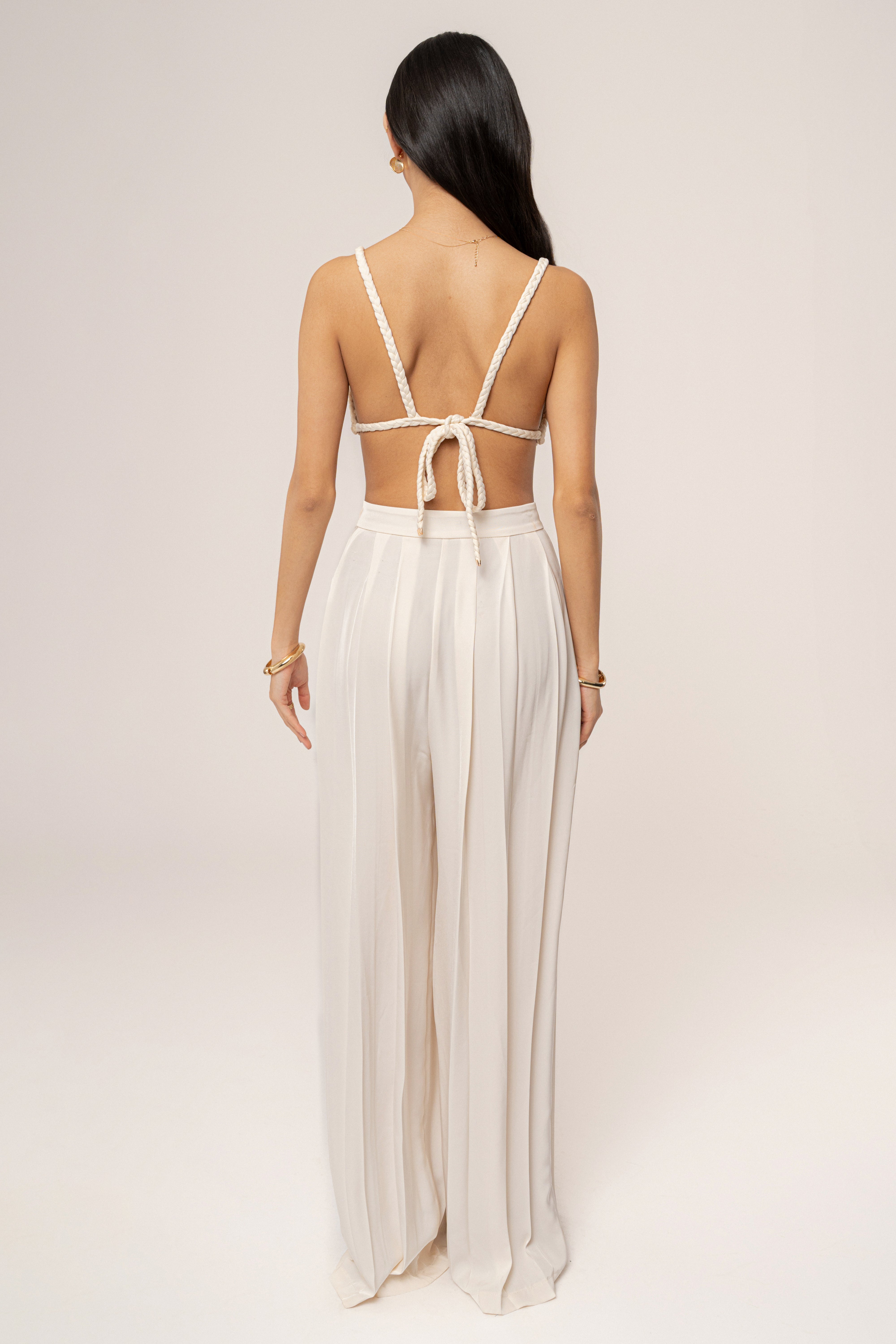 Ivory Sofie Braided Top - JLUXLABEL