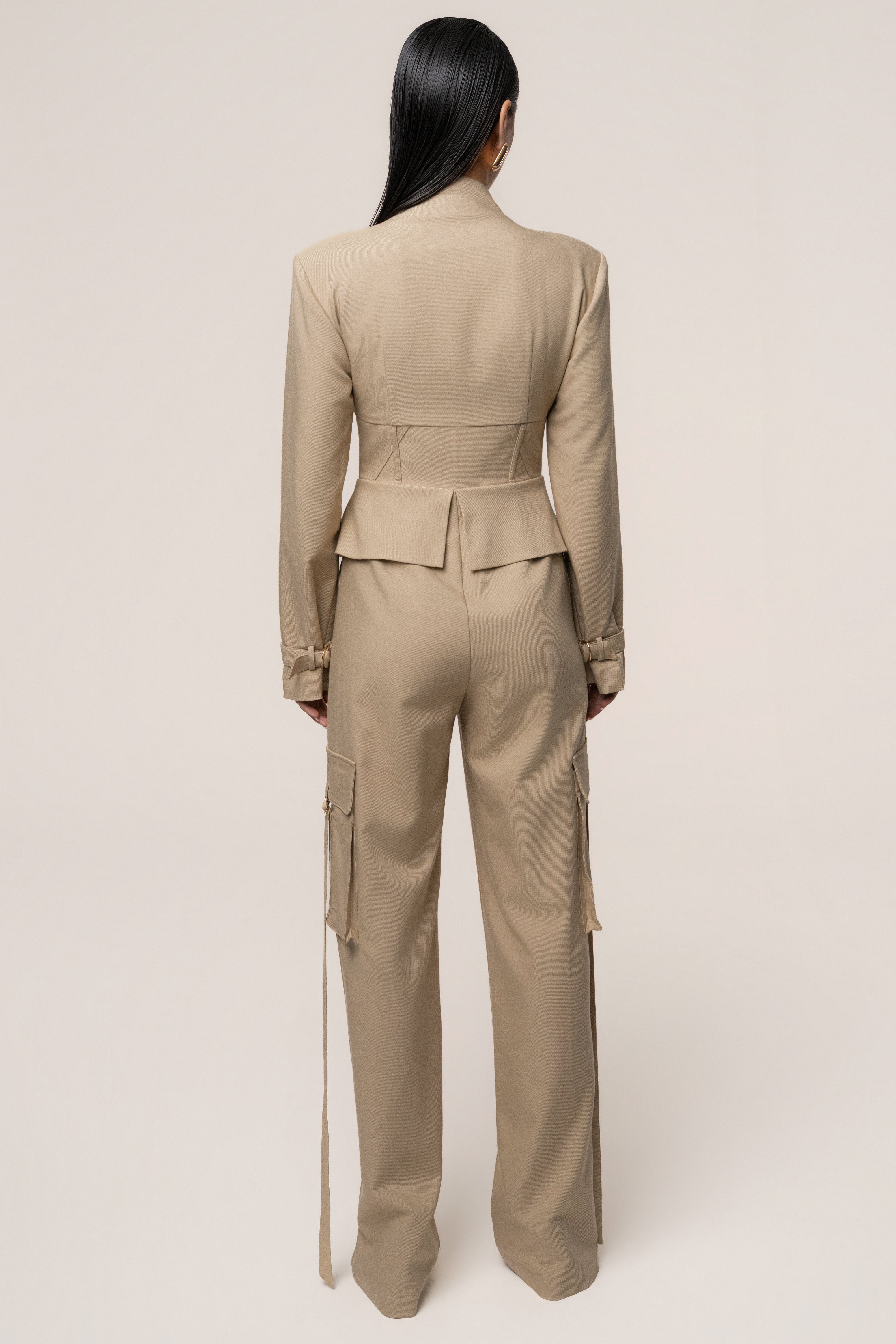 Stone Day Off Cargo Jumpsuit - JLUXLABEL