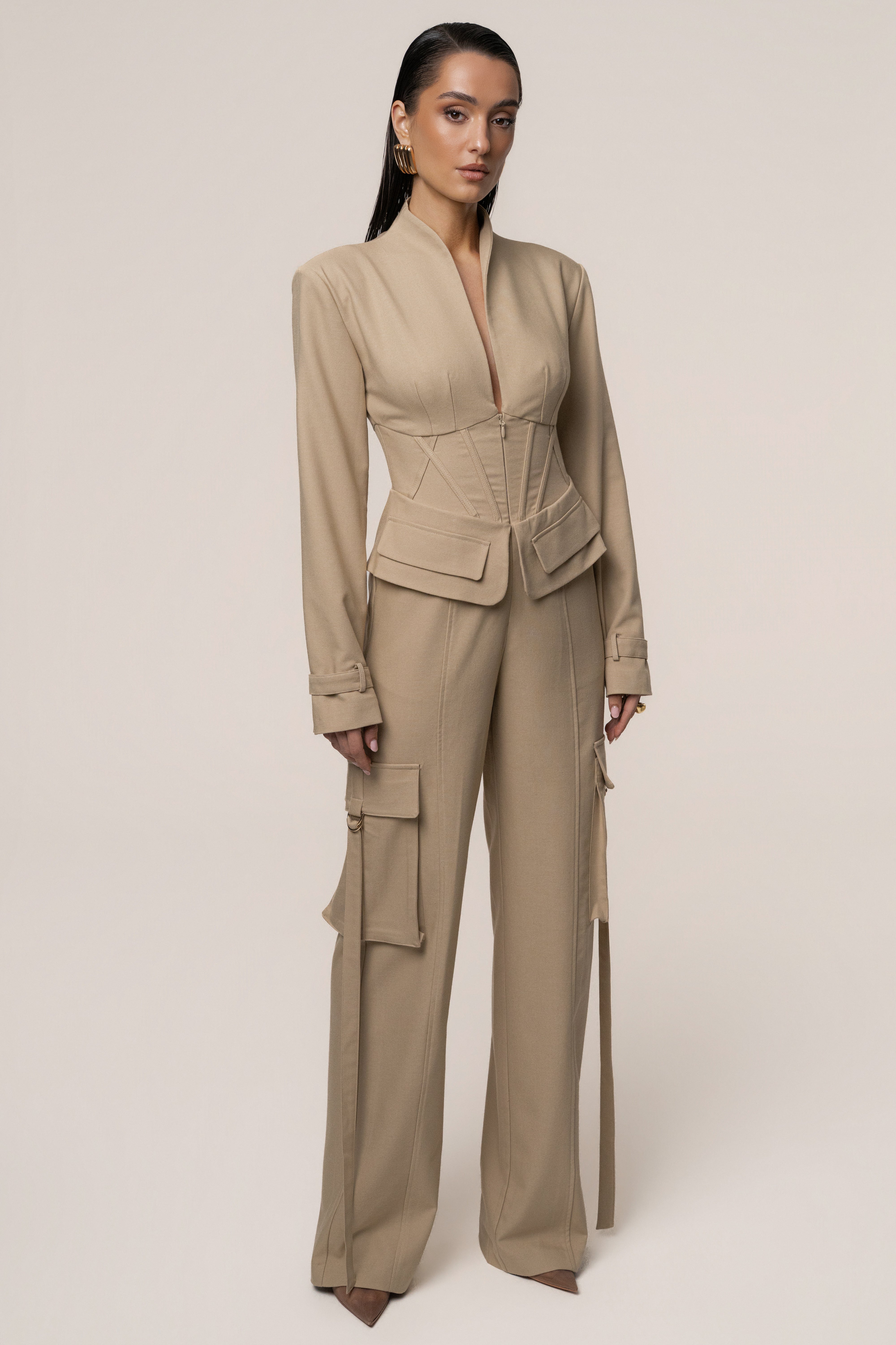 Stone Day Off Cargo Jumpsuit - JLUXLABEL