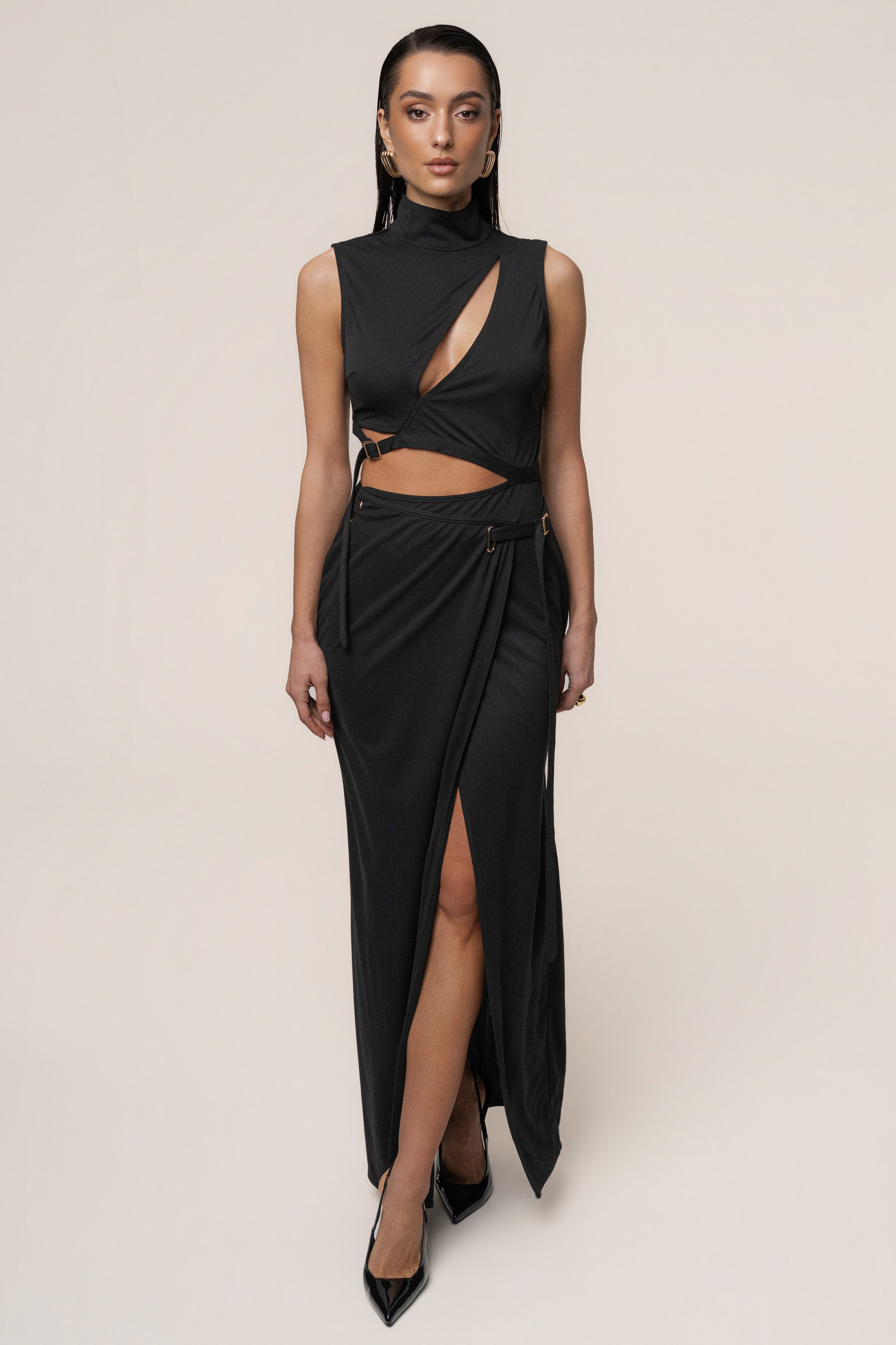 Black Behind The Scenes Dress - JLUXLABEL