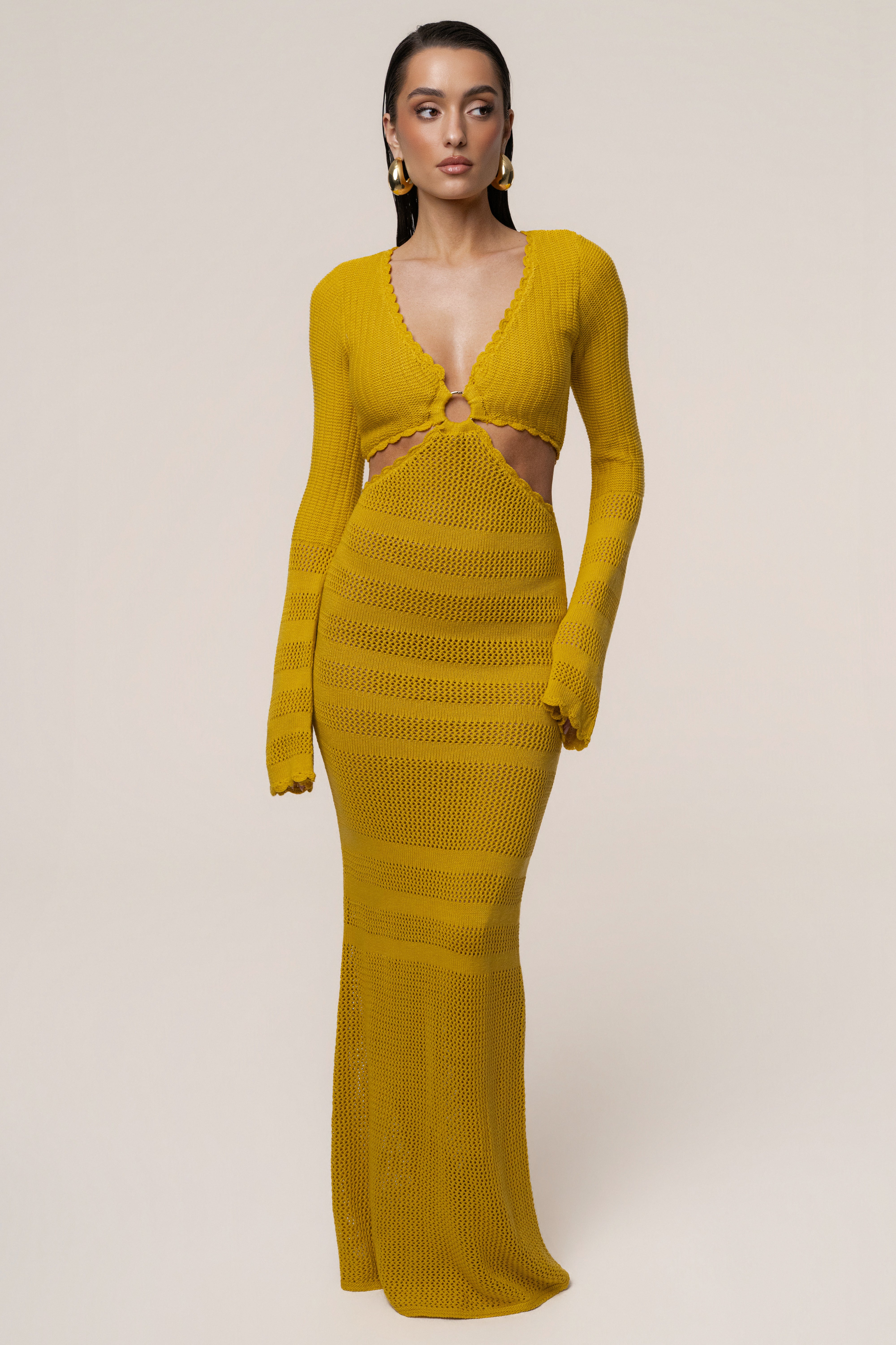 Yellow Blossom Haven Maxi Dress - JLUXLABEL