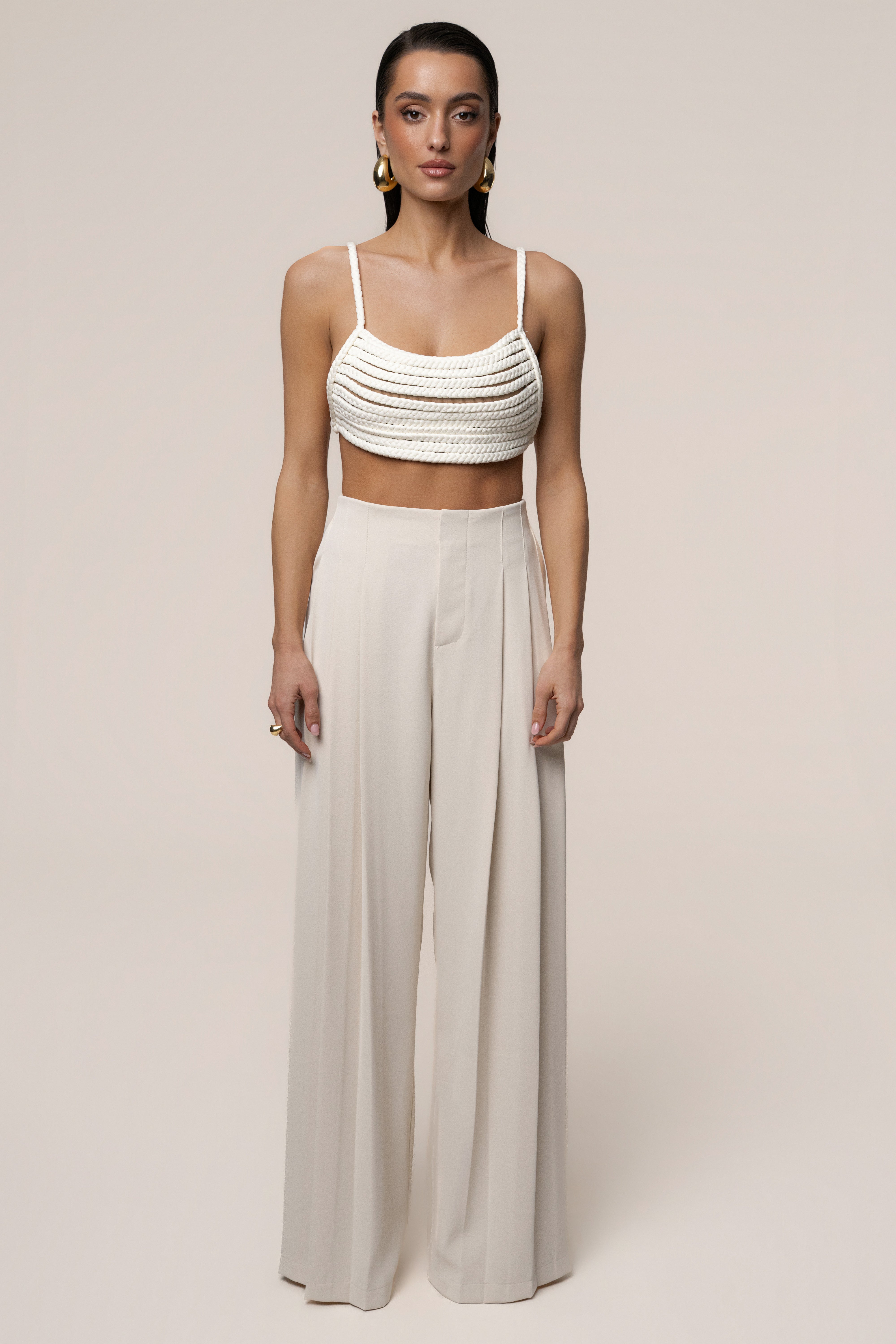 Ivory Sofie Braided Top - JLUXLABEL