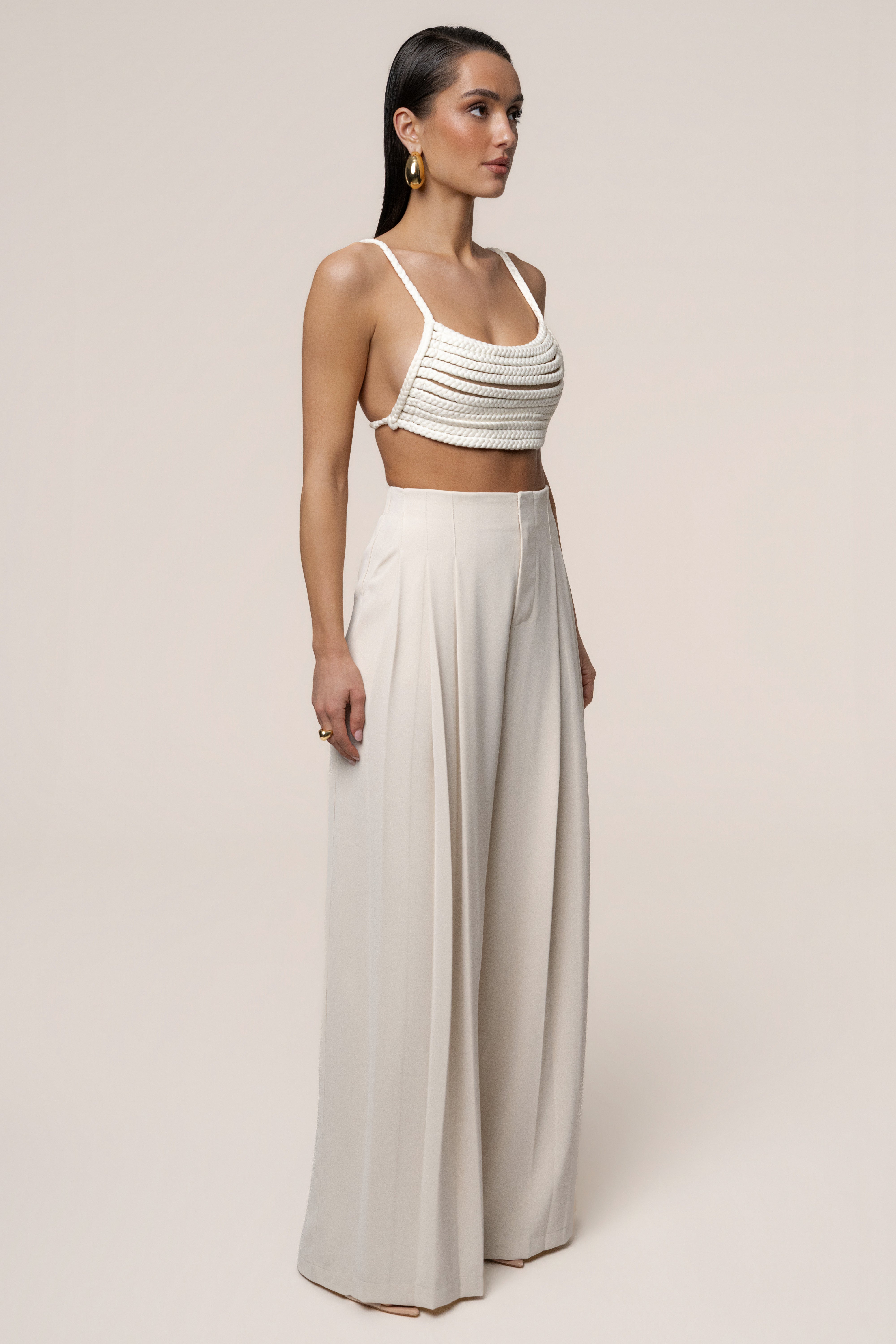 Ivory Sofie Braided Top - JLUXLABEL