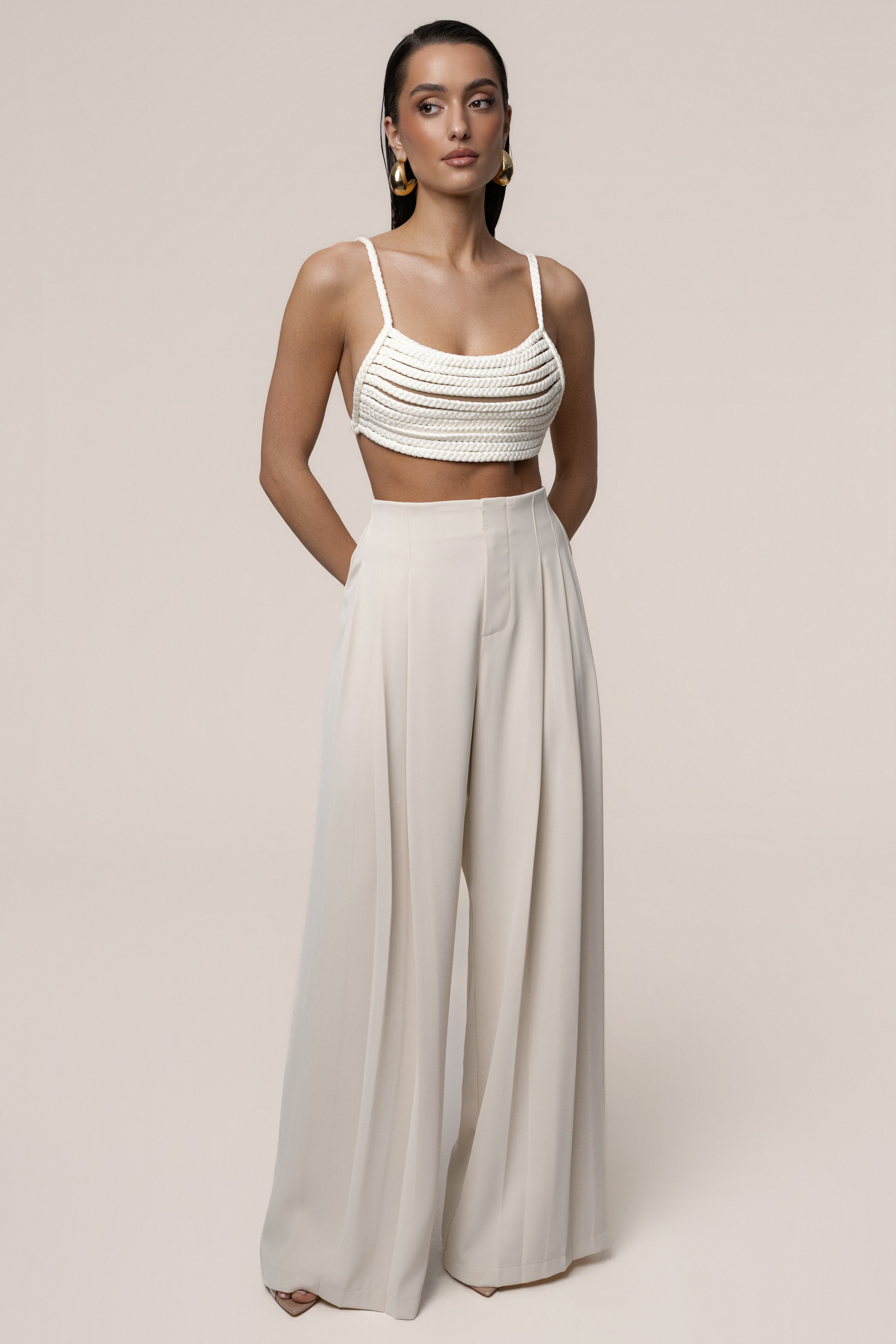 Ivory Sofie Braided Top - JLUXLABEL