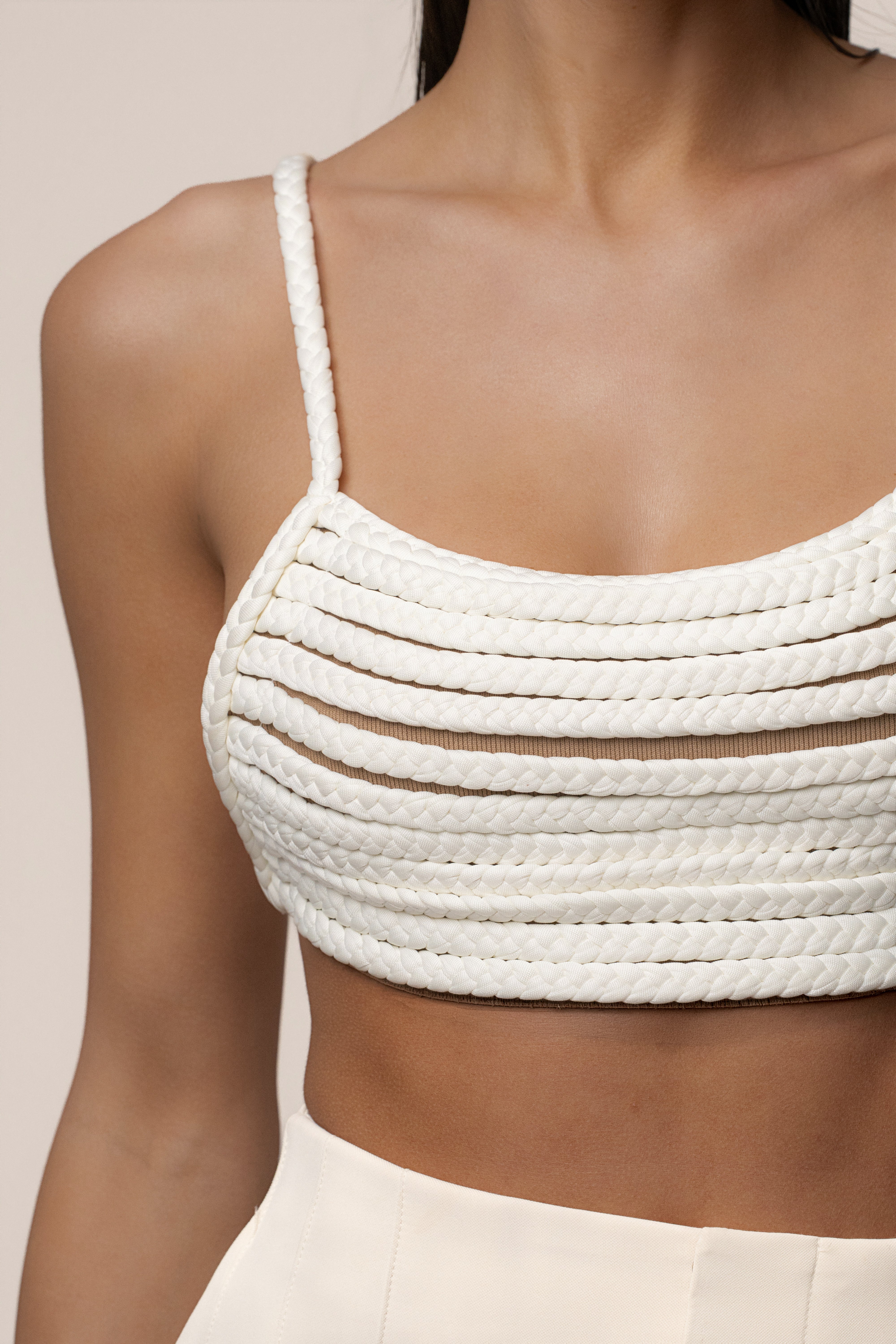 Ivory Sofie Braided Top - JLUXLABEL