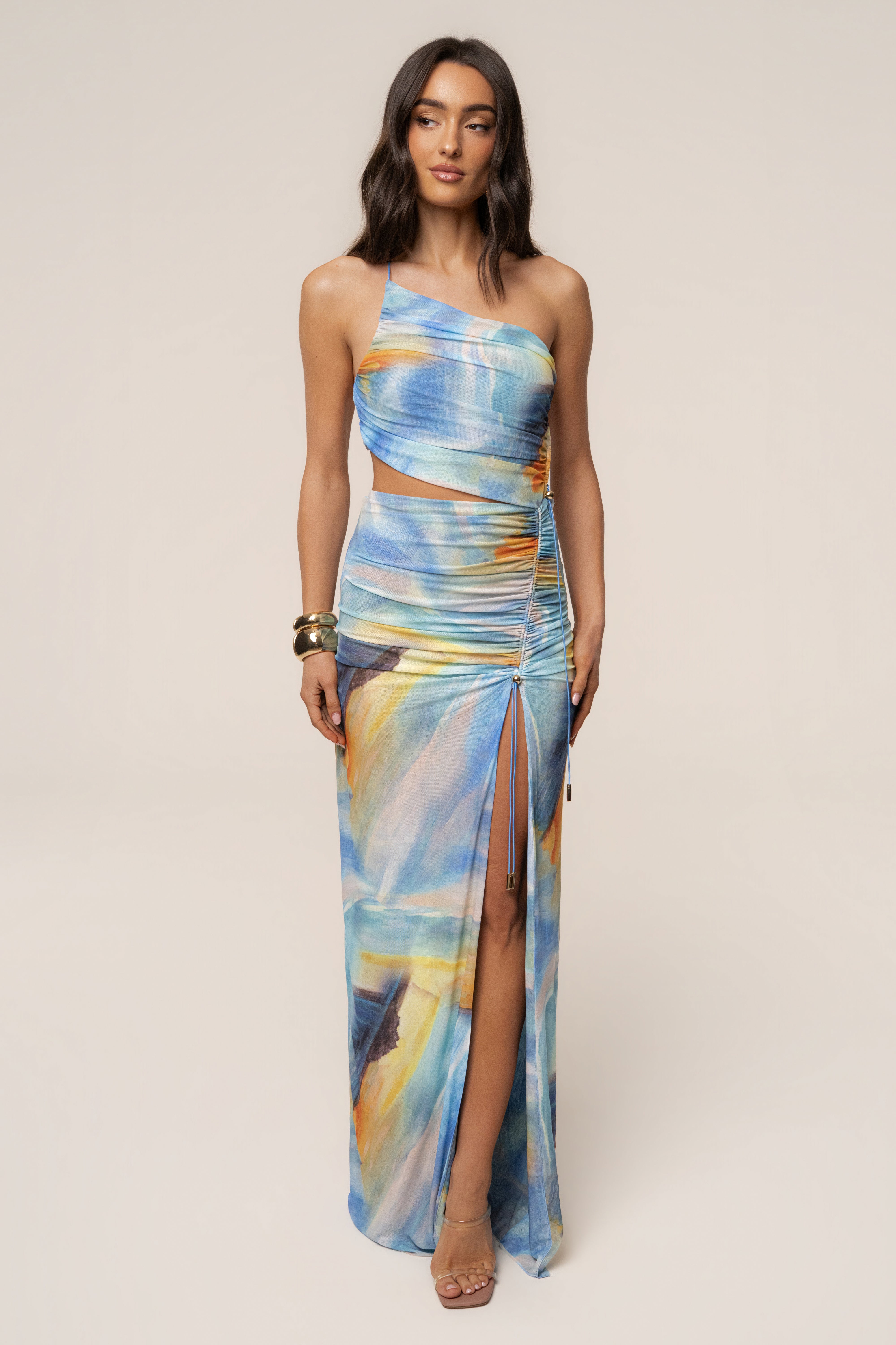 Blue Print Delina Maxi Dress - JLUXLABEL