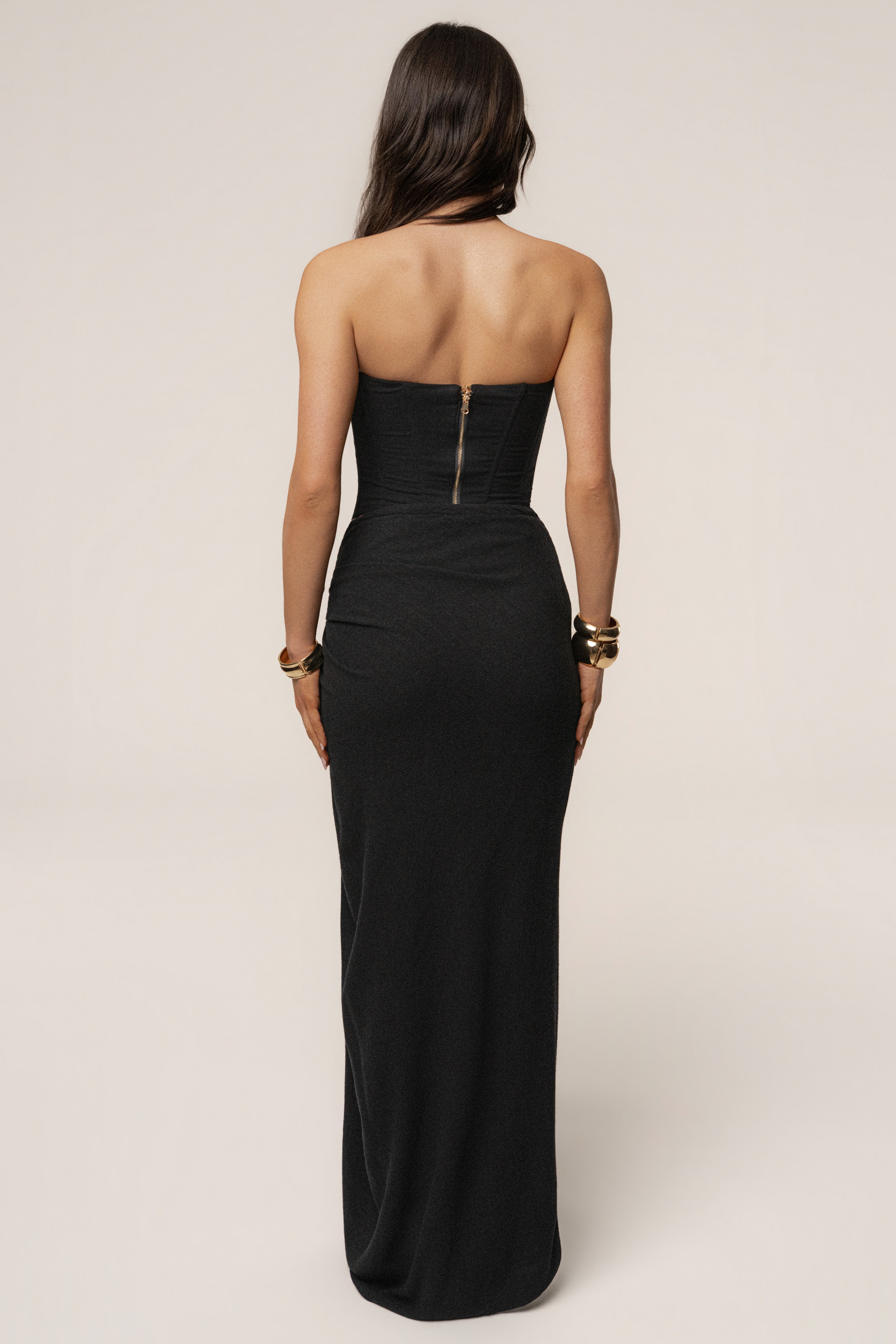 Black Fenix Reversible Linen Corset - JLUXLABEL