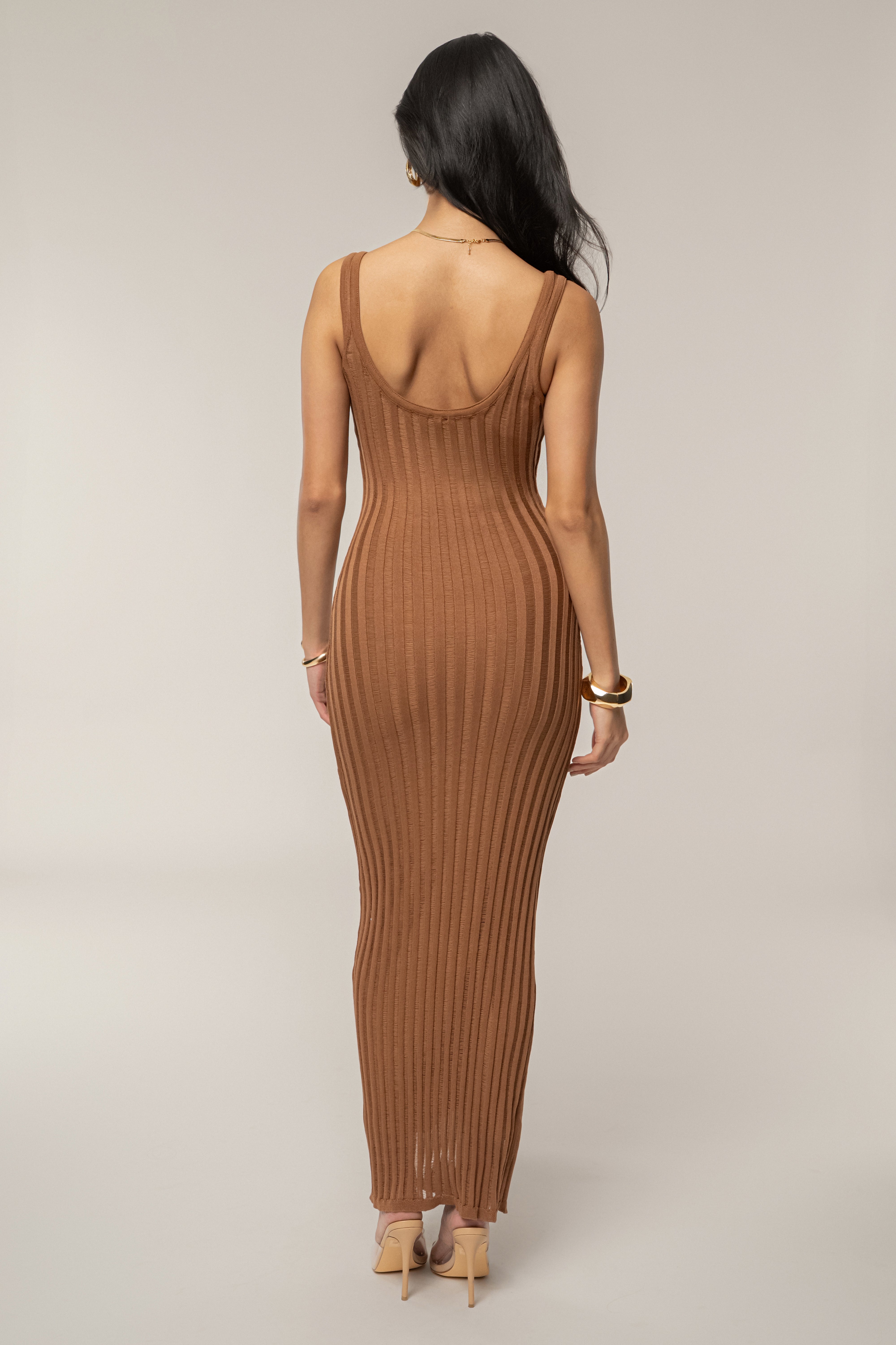 Pecan Beverly Hills Maxi Dress - JLUXLABEL