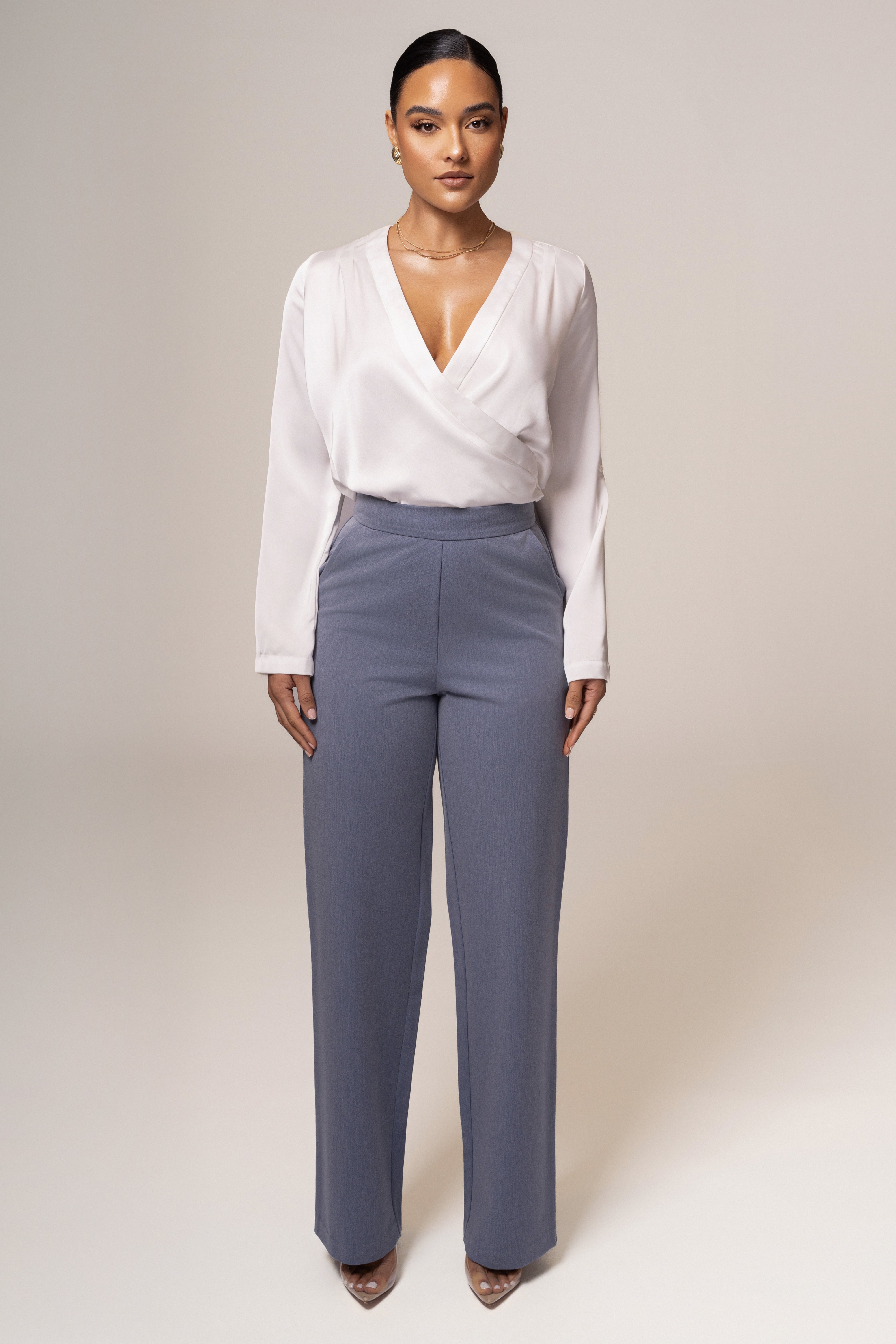 Denim Status Belted Pants - JLUXLABEL