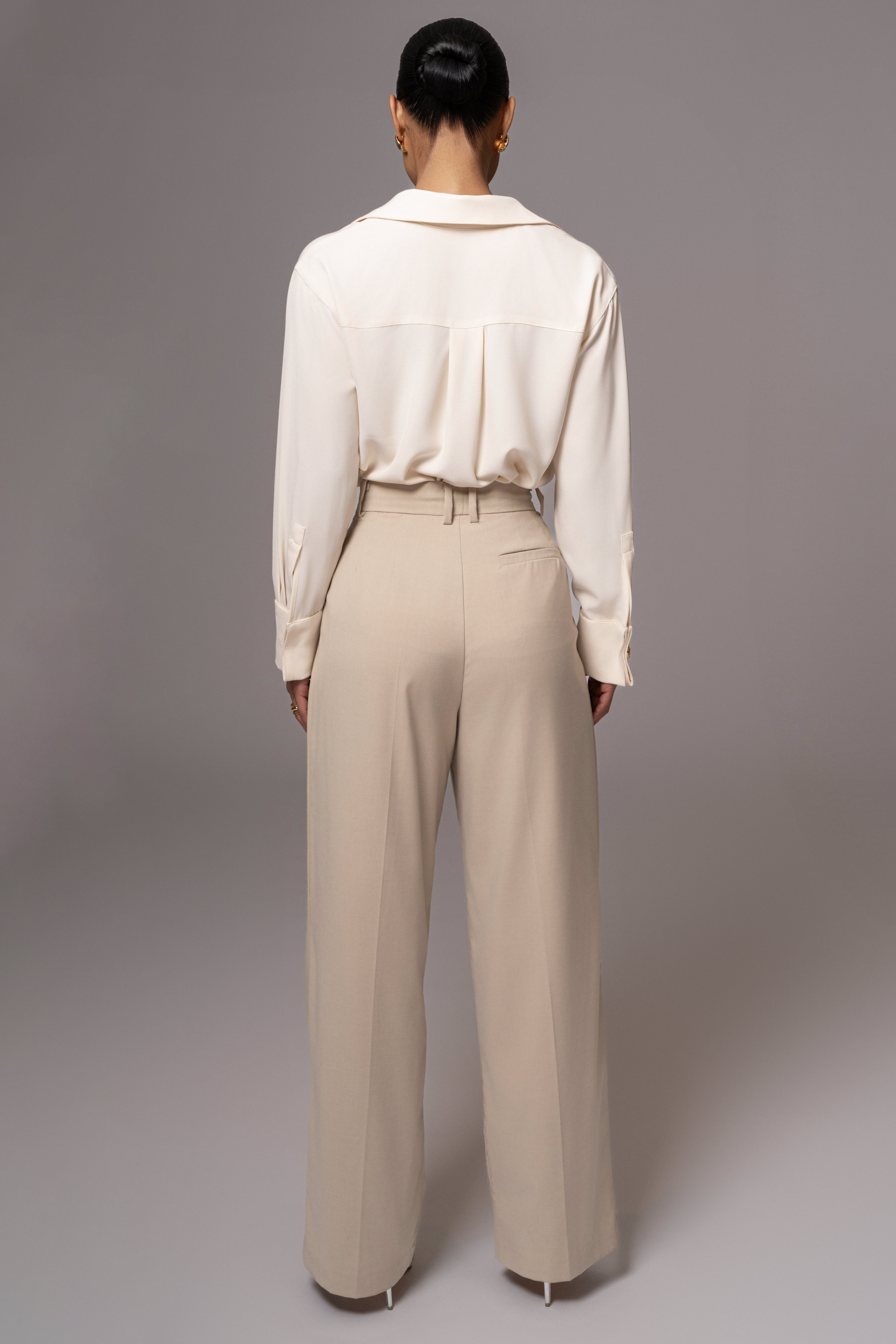 Buttercream Stella Button Up Shirt - JLUXLABEL