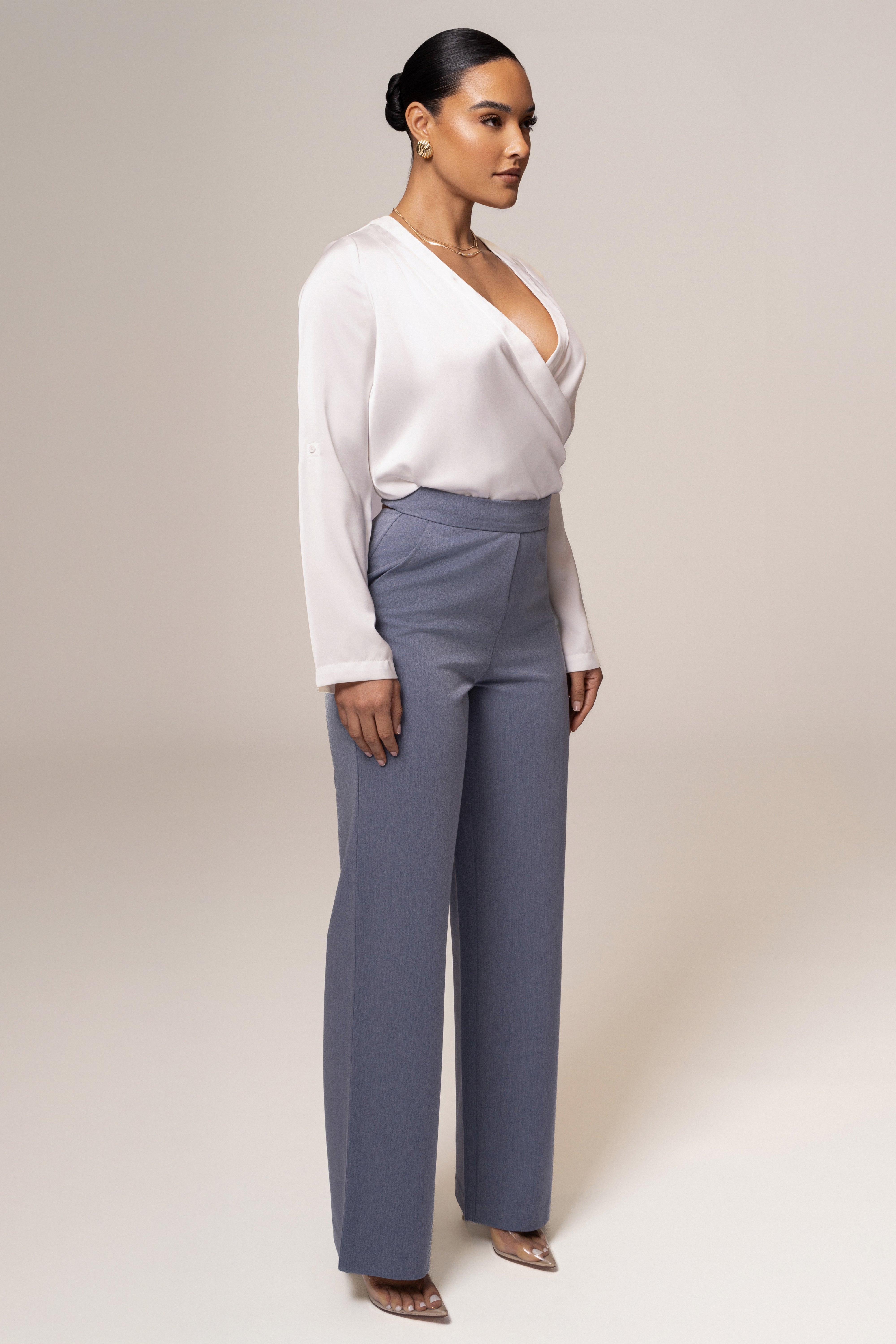 Denim Status Belted Pants - JLUXLABEL