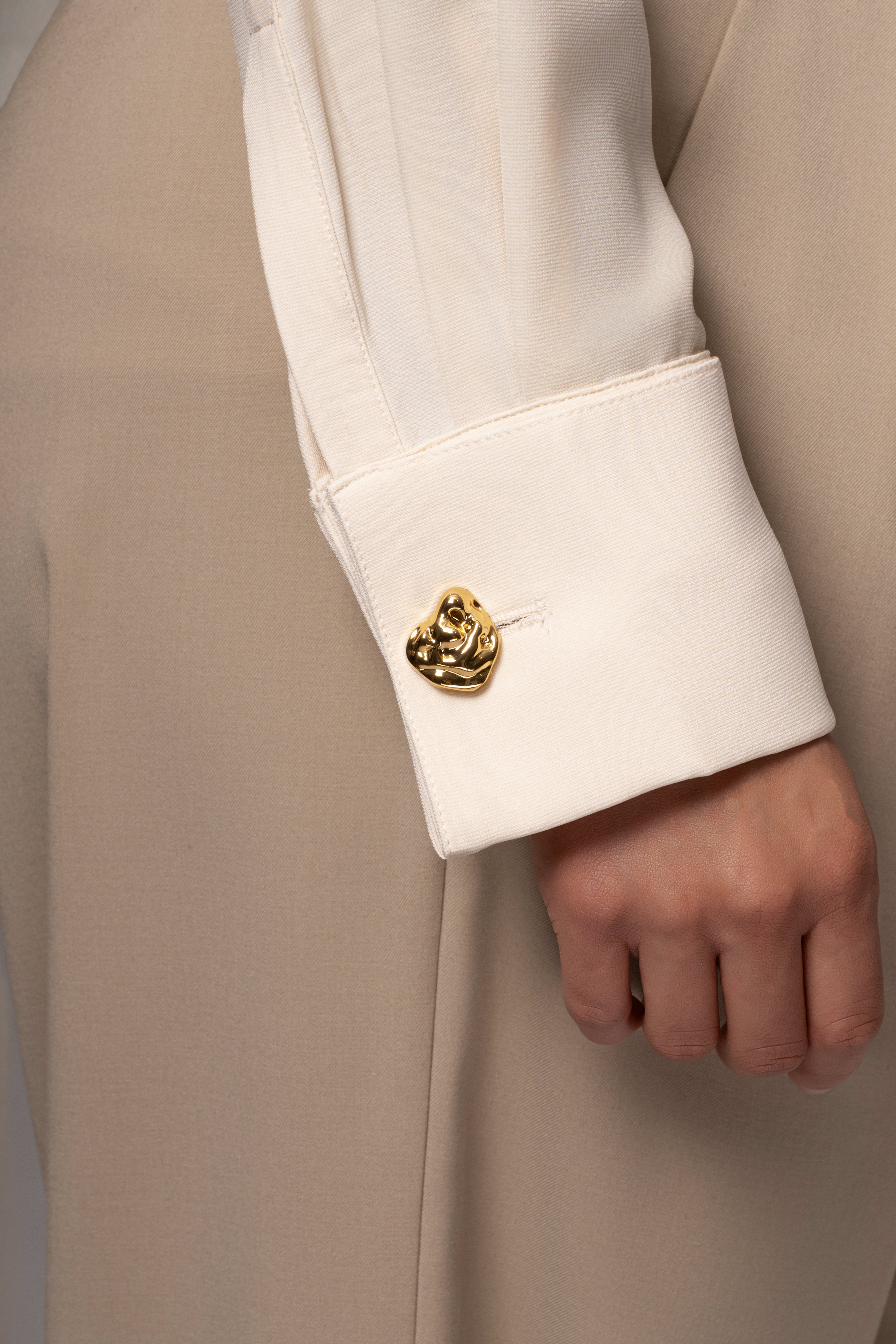 Buttercream Stella Button Up Shirt - JLUXLABEL